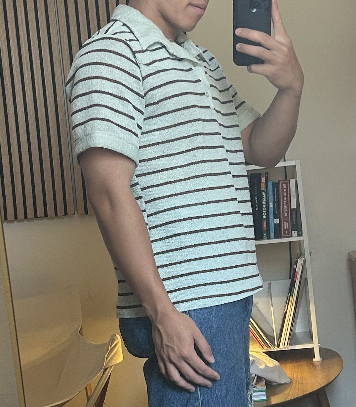 Vintage Vintage Western Striped Cropped Polo Size US M / EU 48-50 / 2 - 7 Thumbnail
