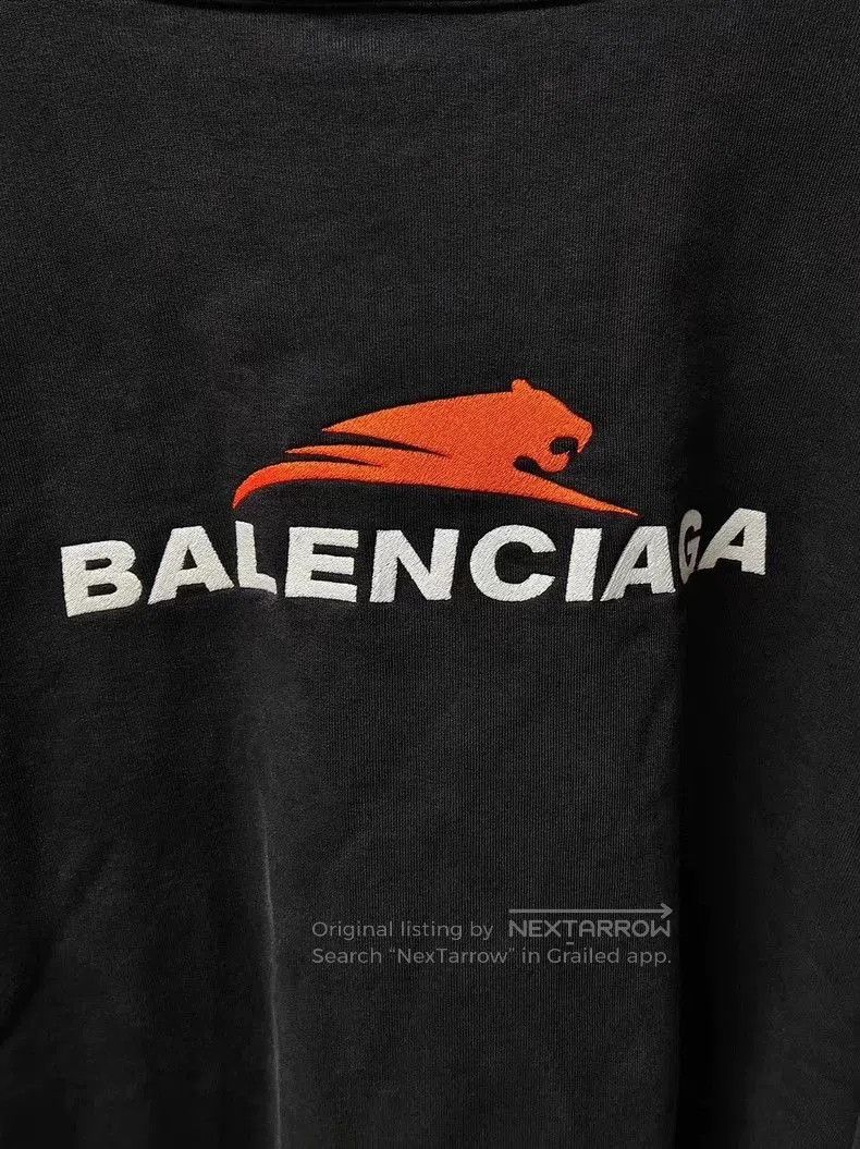 Balenciaga Balenciaga Black Embroidered Logo Sweatshirt. Size US M / EU 48-50 / 2 - 3 Thumbnail