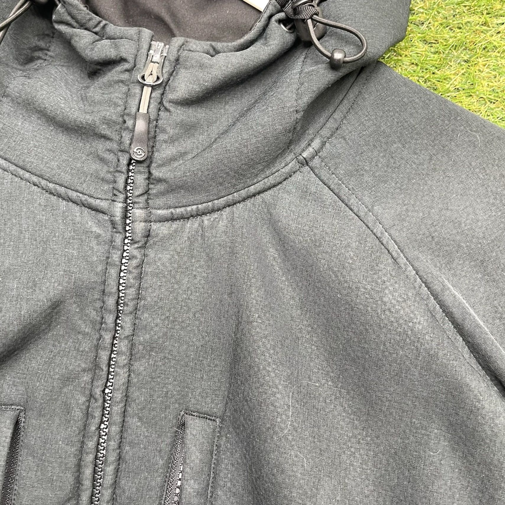 Vintage LOKI Gear Jacket Mens L Black Softshell Hooded Lined Built-in Mask & Mittens Winter Casual Regular Fit 400 Warmth - Outdoor Full Zip Mittens Mask Size US L / EU 52-54 / 3 - 7 Thumbnail