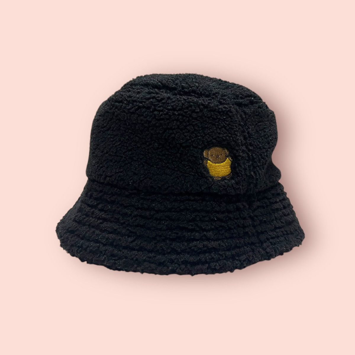 Anime × Cartoon Network × Japanese Brand RARE MIFFY BEAR SHERPA FLEECE BLACK BUCKET HAT Size ONE SIZE - 1 Thumbnail