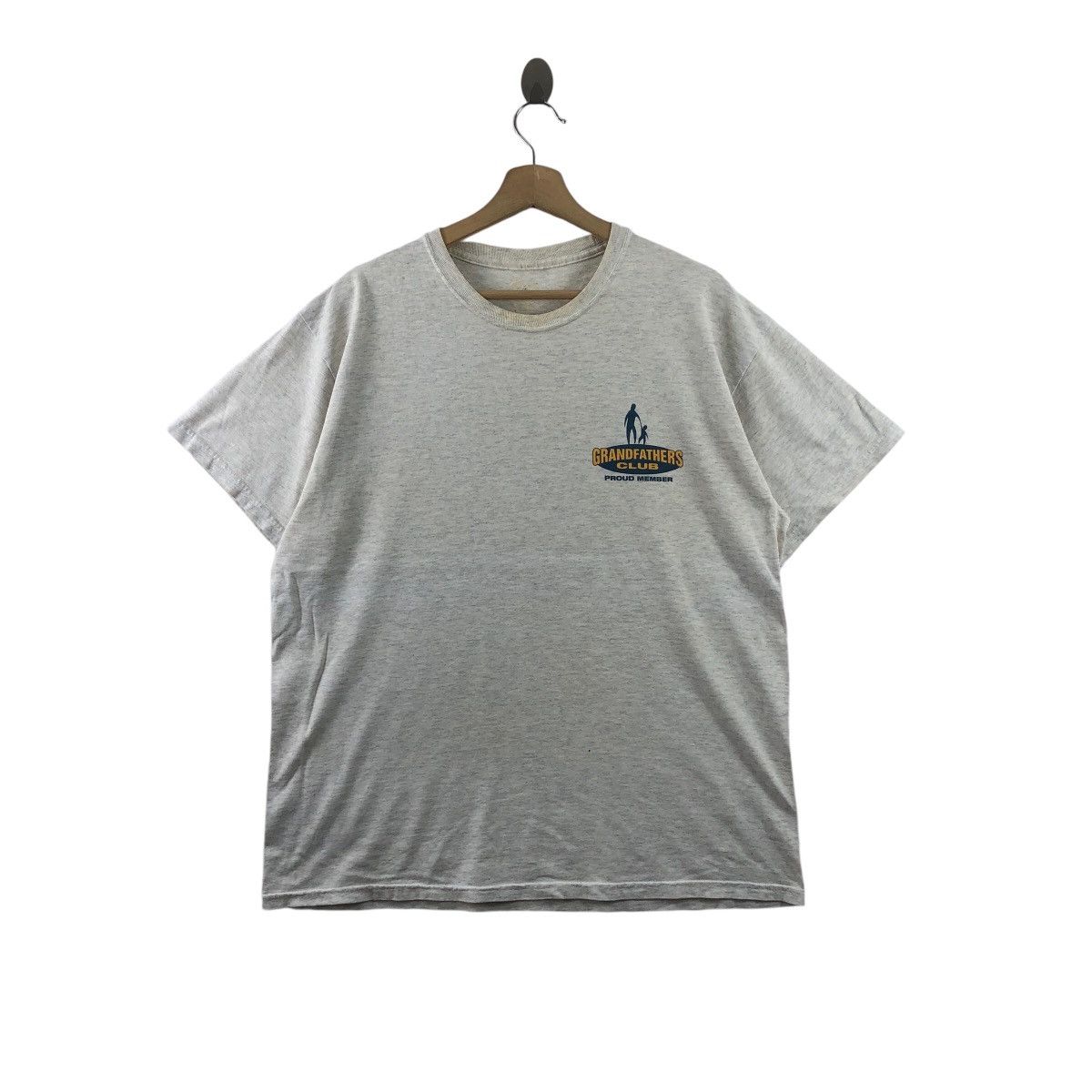Vintage Vintage Grandfathers Club Tee Shirt Big Logo Vintage Size US XL / EU 56 / 4 - 1 Thumbnail