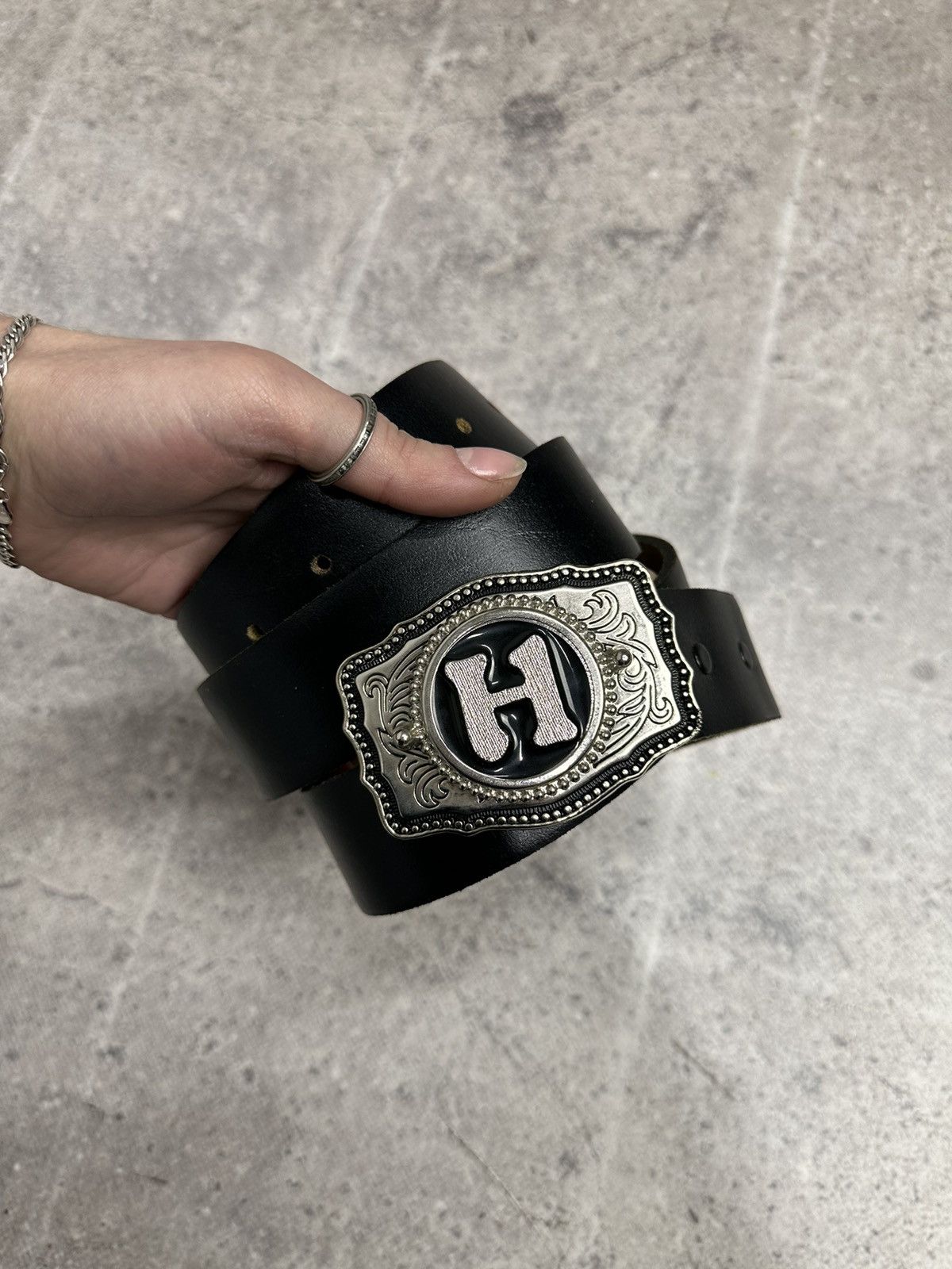 Raf Simons Vintage Made USA leather Belts Y2K style Harley Davidson GOA Size ONE SIZE - 2 Thumbnail