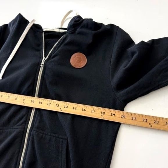 Marine Layer Marine Layer Sweatshirt Full Zip Hooded Black Solid Mens SMALL Size US S / EU 44-46 / 1 - 5 Thumbnail