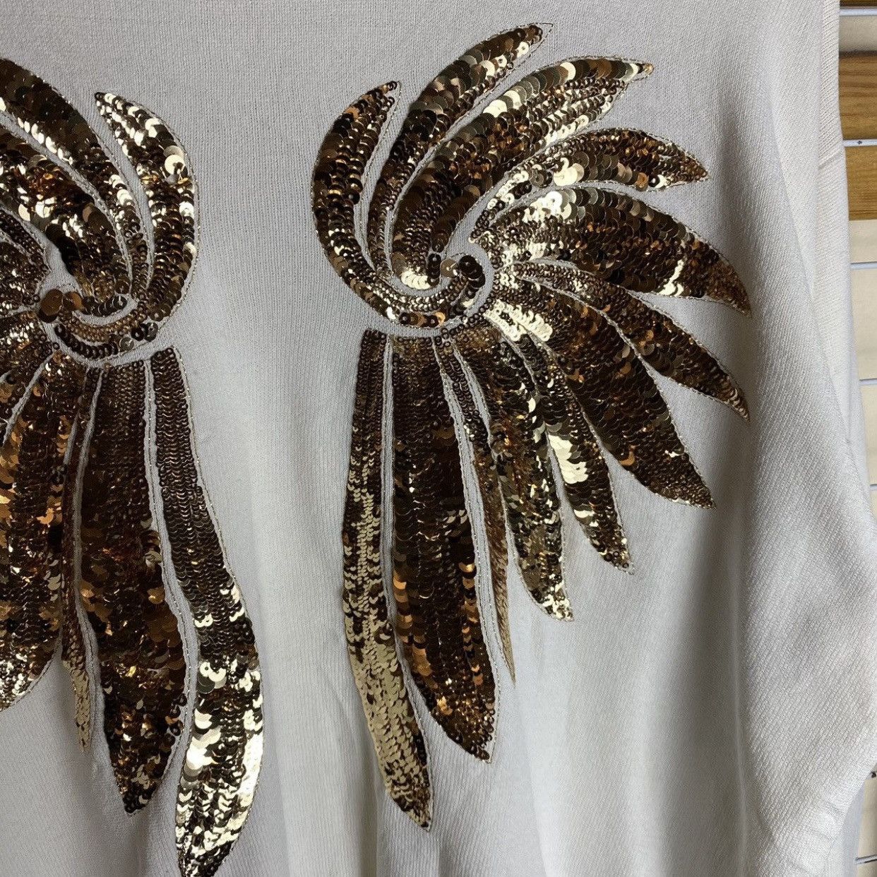 Dries Van Noten Dries Van Noten SS16 Runway Sequin Wings Knit Sweater Size M / US 6-8 / IT 42-44 - 6 Thumbnail