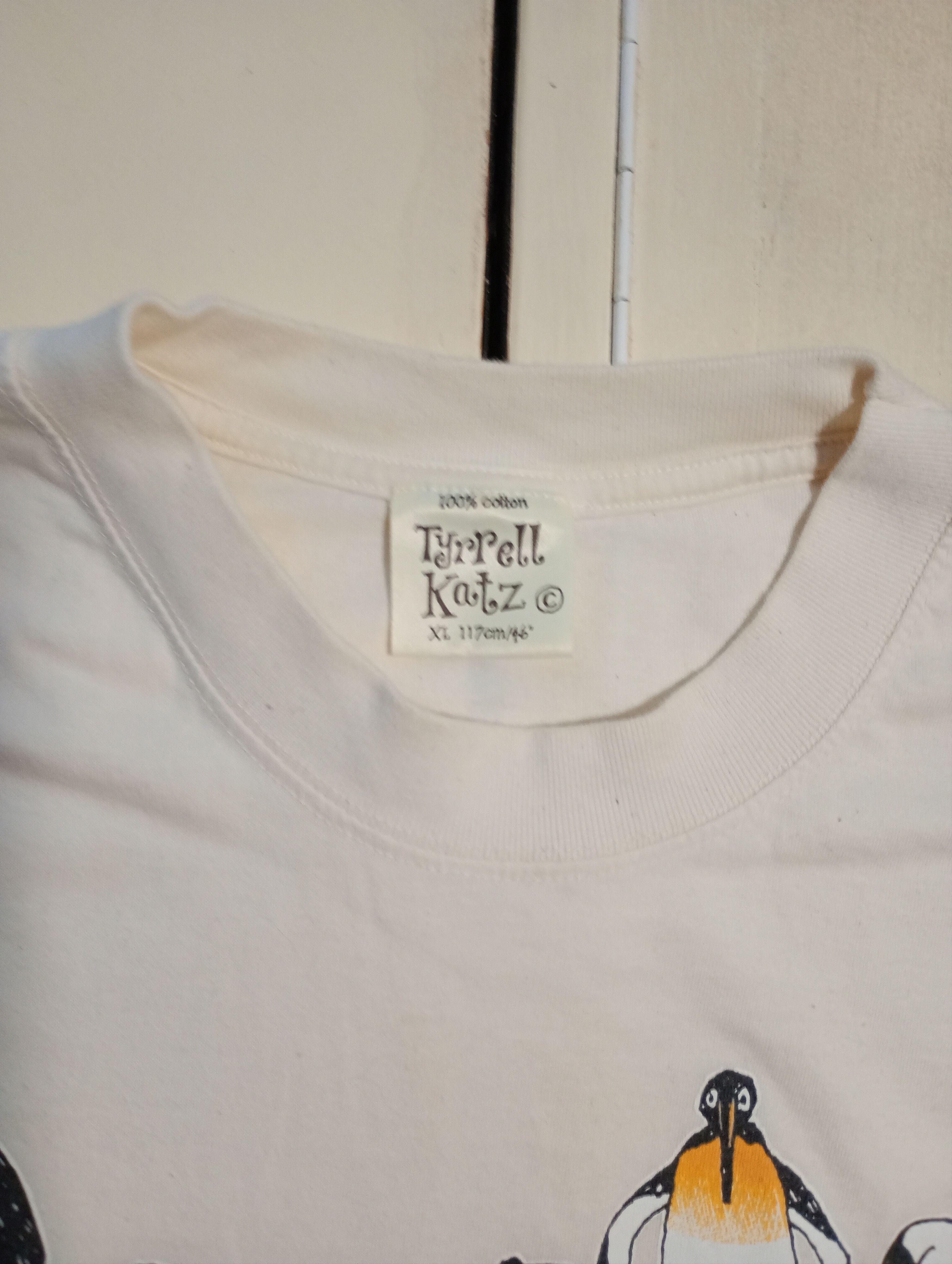 Vintage Tyrrel Katz Penguins Printed T-Shirt Vintage Size US XL / EU 56 / 4 - 9 Thumbnail