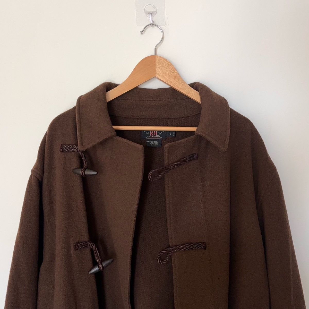 RRL Ralph Lauren RRL Double RL Wool Duffel Coat Toggle Clasp Chocolate Brown Size US XL / EU 56 / 4 - 1 Thumbnail