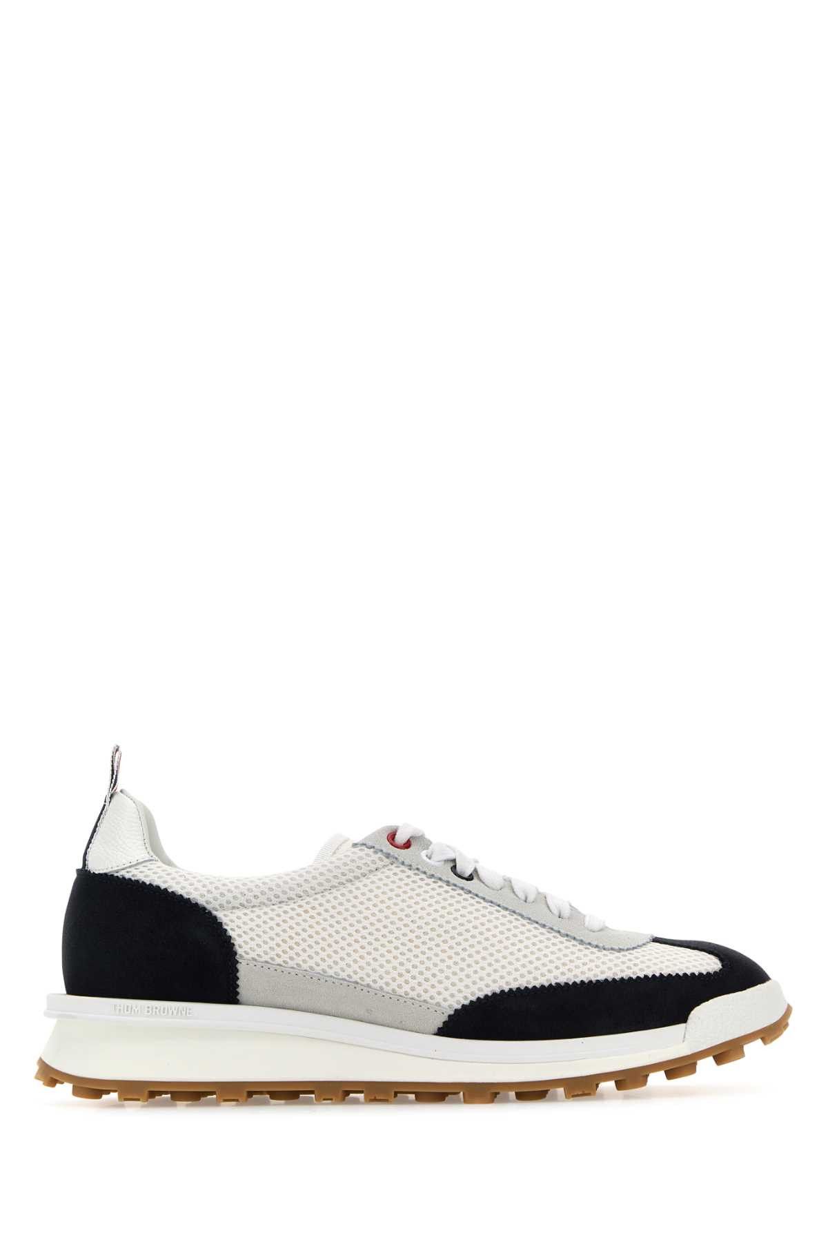 image of Thom Browne Multicolor Mesh And Suede Sneakers, Men's (Size 9)
