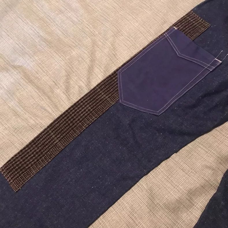 Junya Watanabe Junya watanabe SizeXS Stitched denim bib pants Size US 27 - 5 Thumbnail