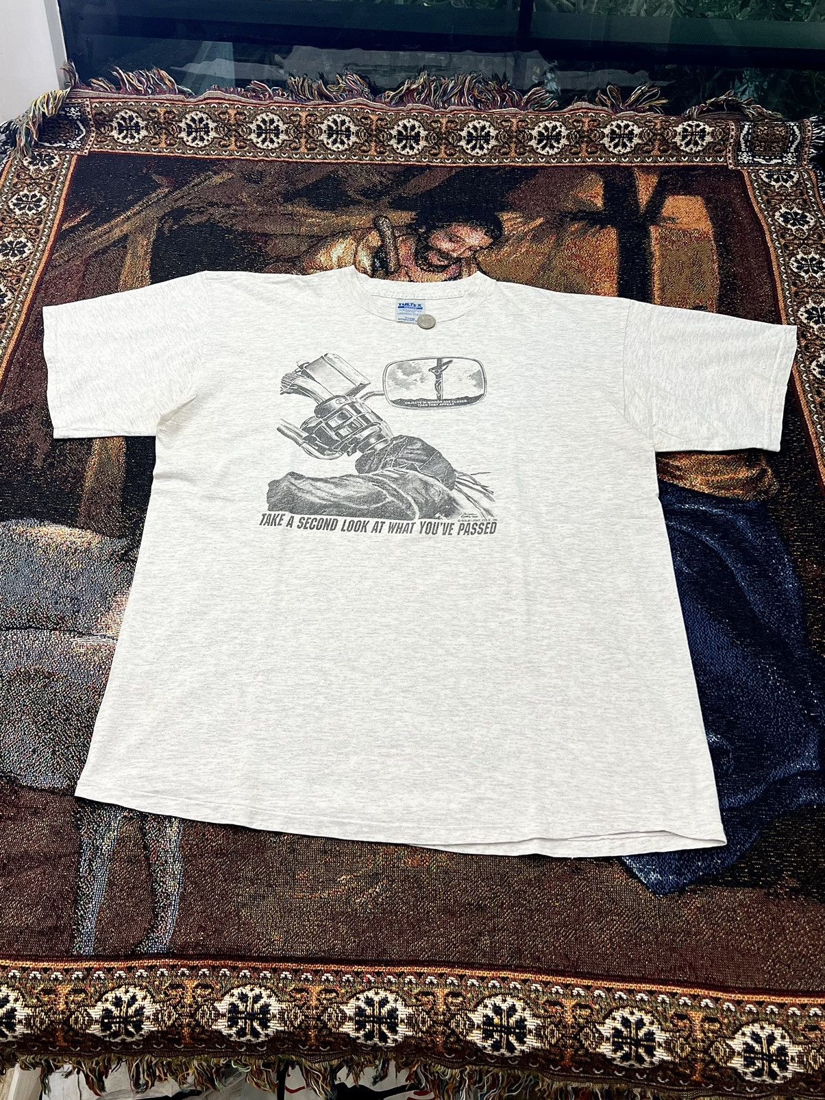 Vintage Harley-style Jesus Tee Size US XL / EU 56 / 4 - 2 Thumbnail