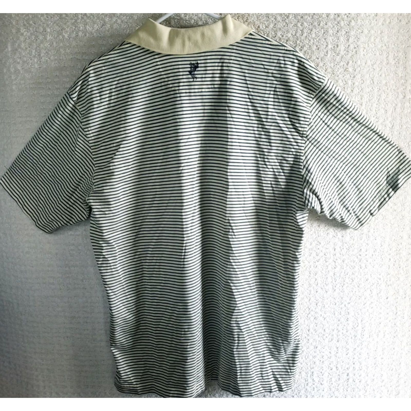 Vintage Ashworth Polo Shirt Blue Striped EZ-Tech M Adult Medium Regular Shirt Mens Polo Size US M / EU 48-50 / 2 - 7 Thumbnail