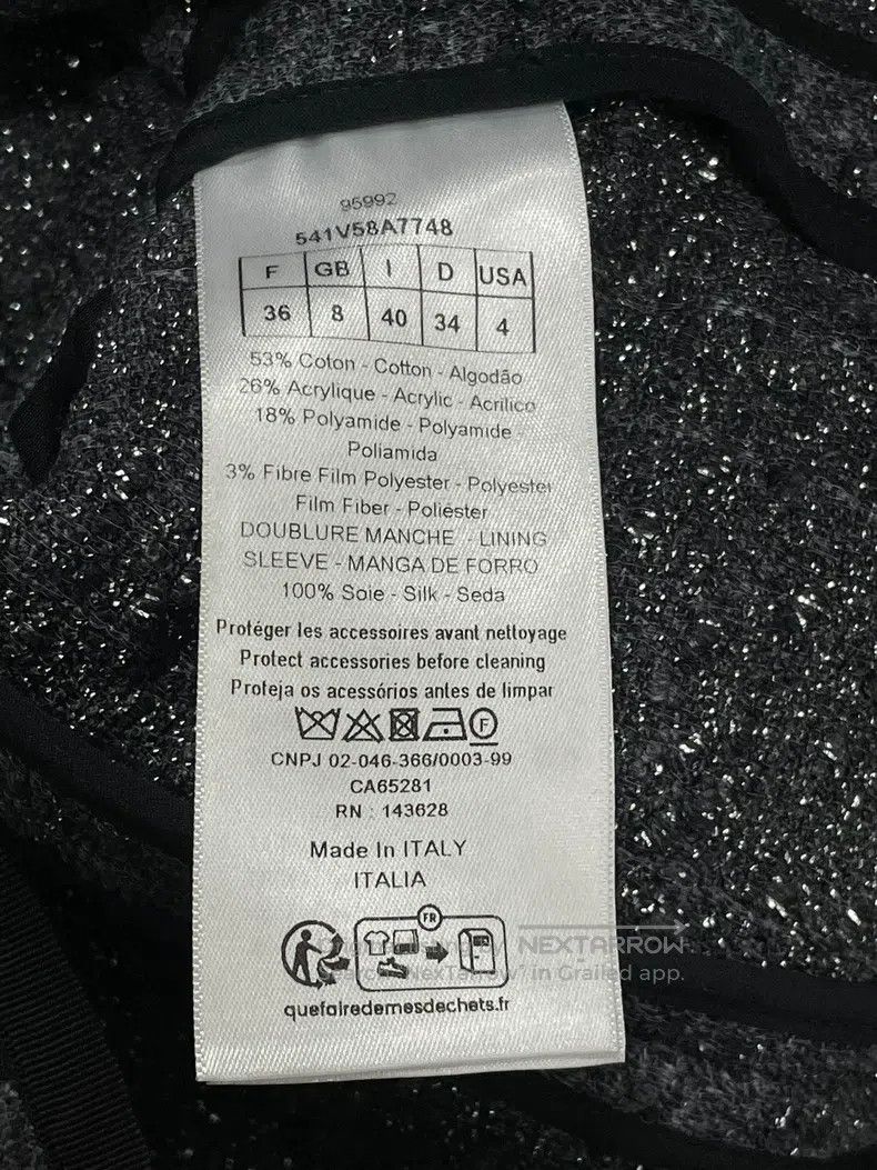 Dior Dior 25 Autumn and Winter New Gray Pearl Button Jacket Size XS / US 0-2 / IT 36-38 - 5 Thumbnail