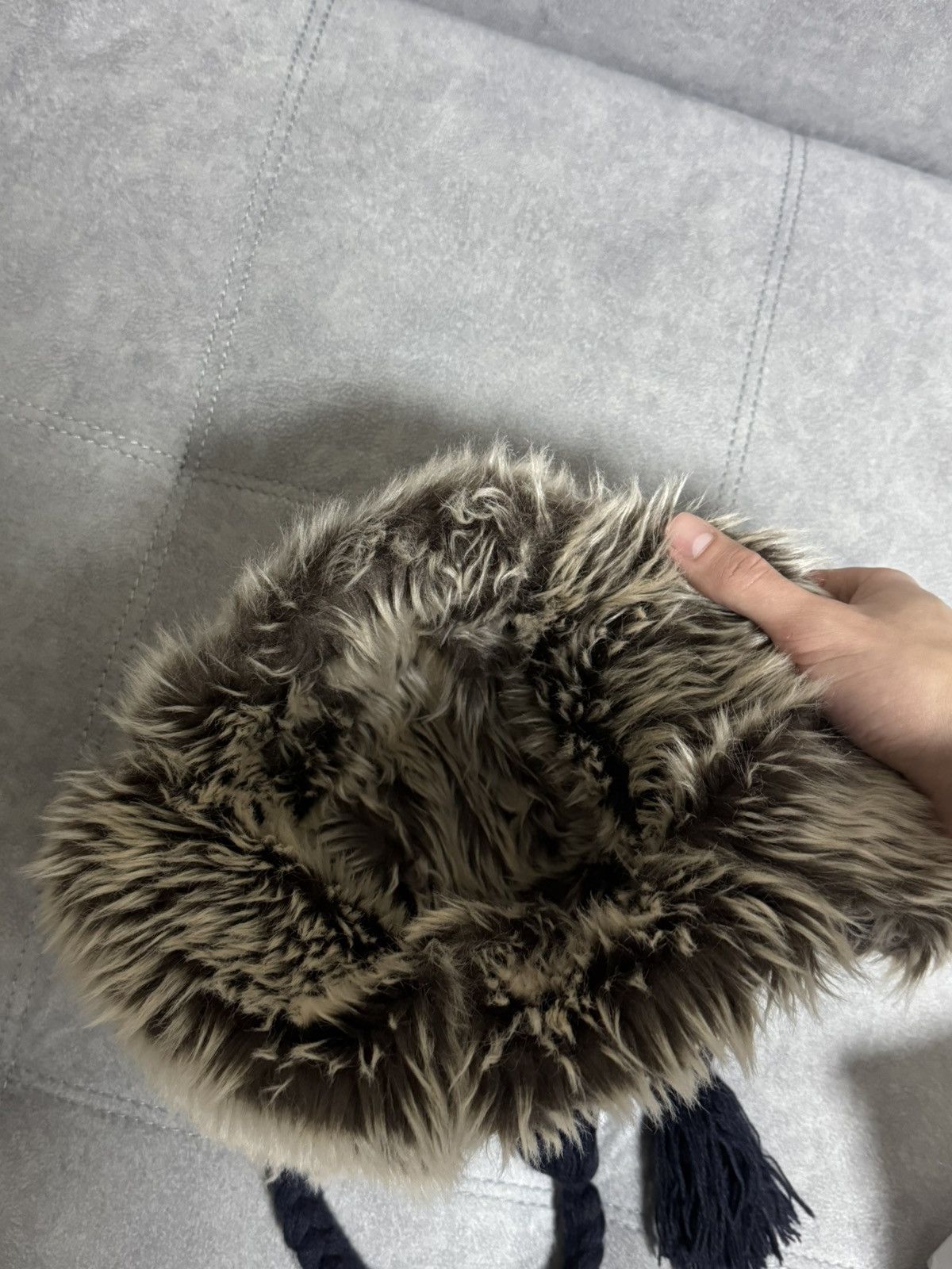 Hysteric Glamour × Vintage Vintage Hype Trapper winter Fur Y2K Fluffy Hat Ushanka Faux Size ONE SIZE - 8 Thumbnail