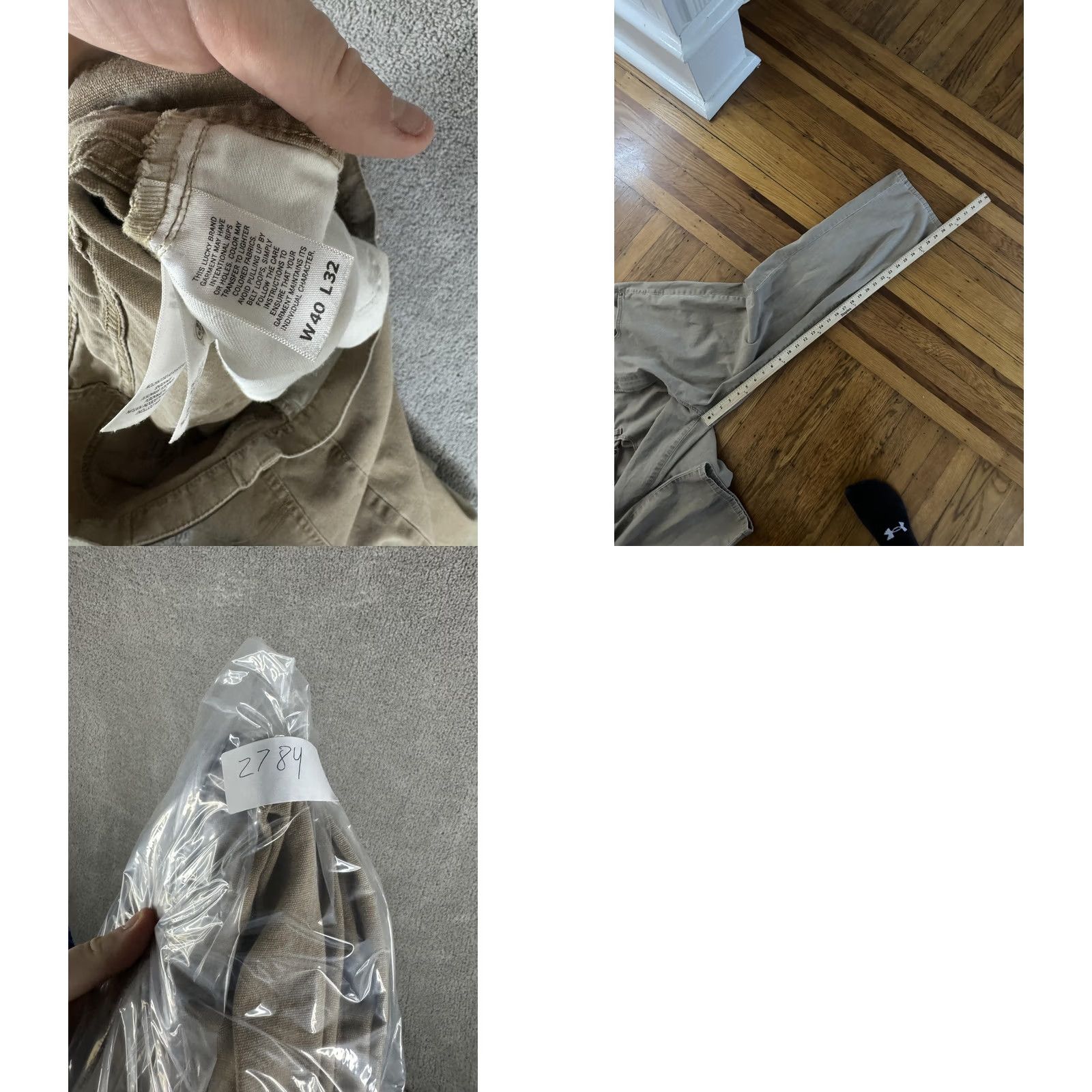 Lucky Brand Lucky Brand Jeans Mens 40x32 Straight Leg Denim Pants Beige 223 Straight Pockets Zip Fly Belt Loops Womens? (note: final) Size US 40 / EU 56 - 10 Thumbnail