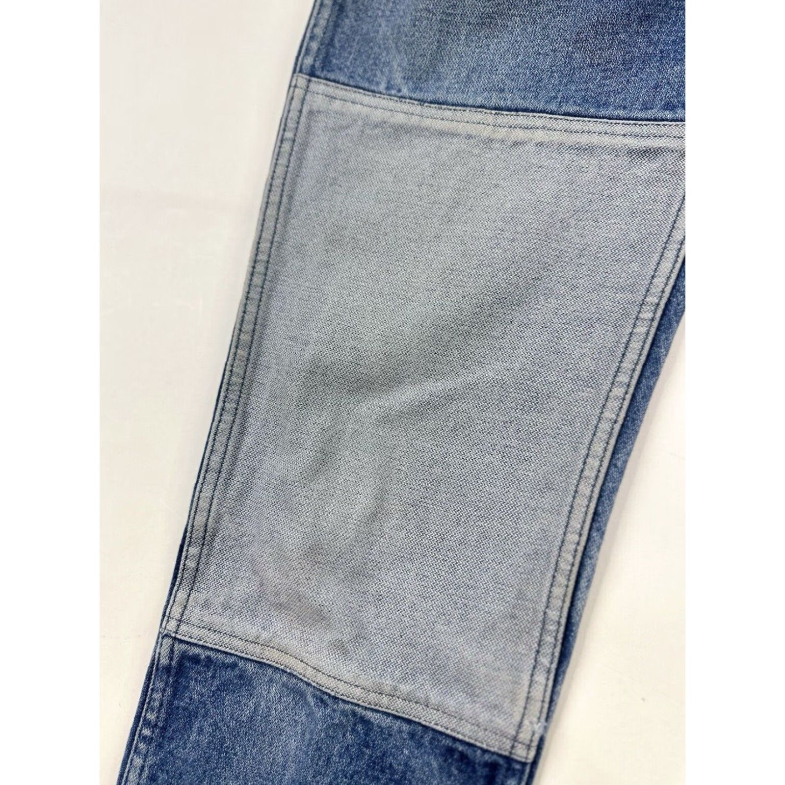 Doublet VINTAGE Carleen Jeans Women’s 00 Tag 2 Blue Two Toned Double Knee USA Denim High Rise Straight Jeans Women Blue USA 00 Carleen Size 24" / US 00 / IT 34 - 4 Thumbnail