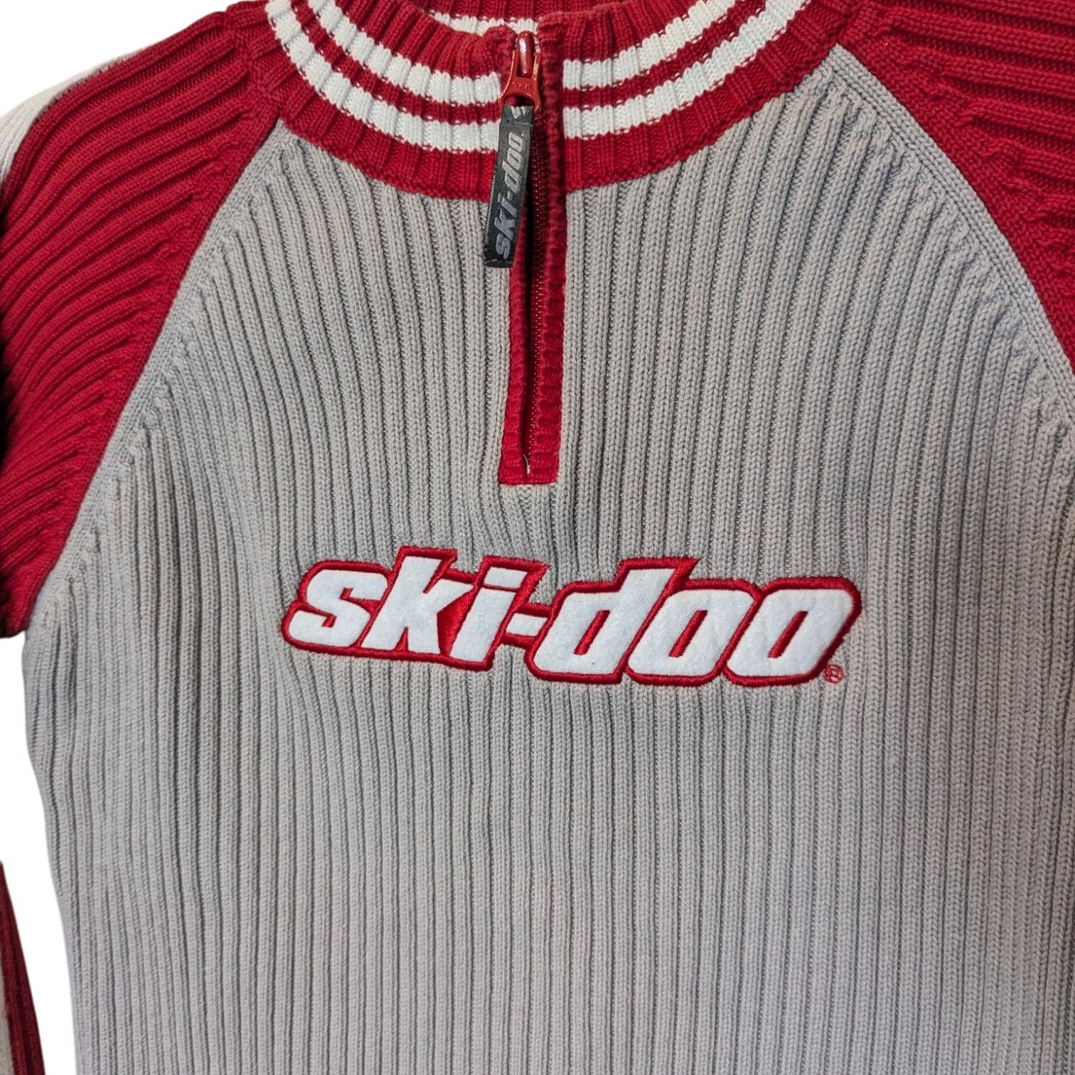 Other BRP Ski-Doo Red Cable Knit Quarter Zip Small Size US S / EU 44-46 / 1 - 4 Thumbnail