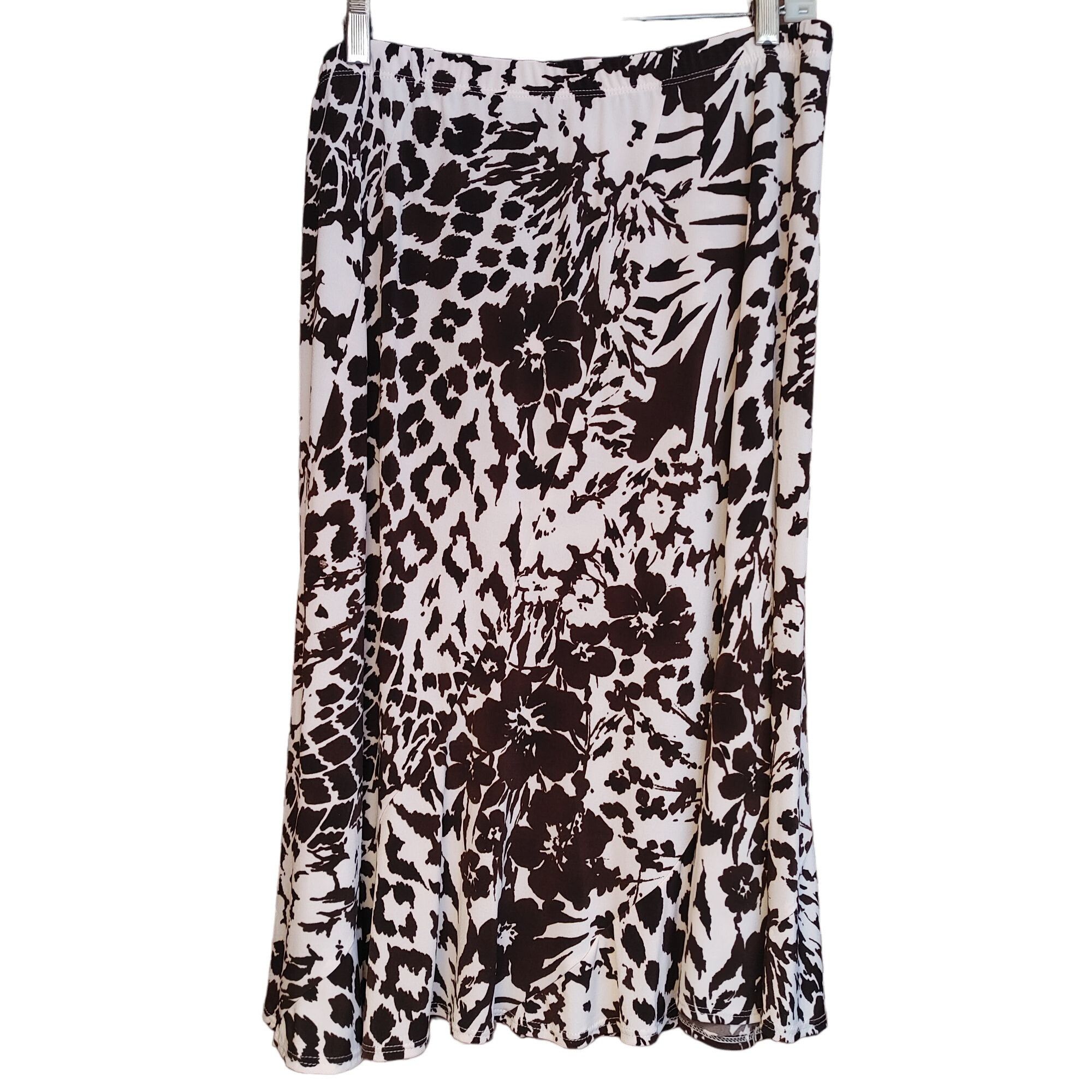 Other Chico's Women's Brown Floral Midi Pencil Skirt 3 Size 27" / US 4 / IT 40 - 1 Thumbnail