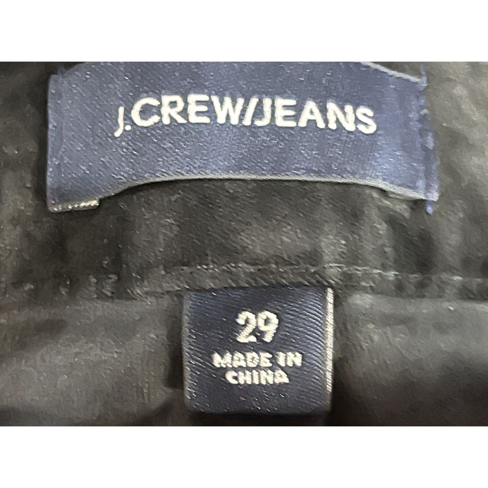 J.Crew VINTAGE J.CREW Velvet Pants Tapered Jeans Women 29 Black Sz 29 Velvet GUC Womens 29 Pants Size 29" - 4 Thumbnail