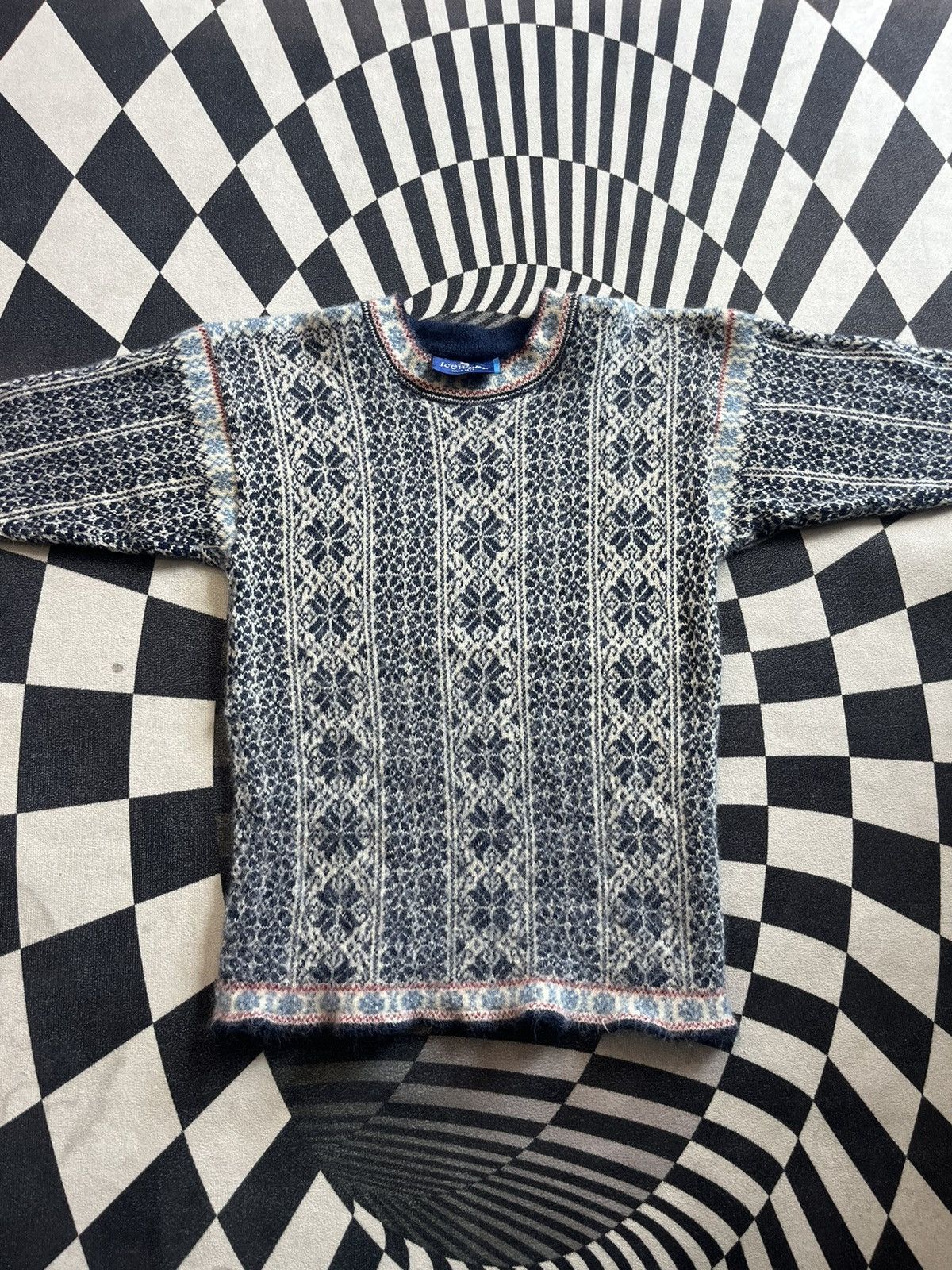 Vintage Vintage ICE WEAR 100% Pure new WOOL Sweater Shirt Size US S / EU 44-46 / 1 - 4 Thumbnail