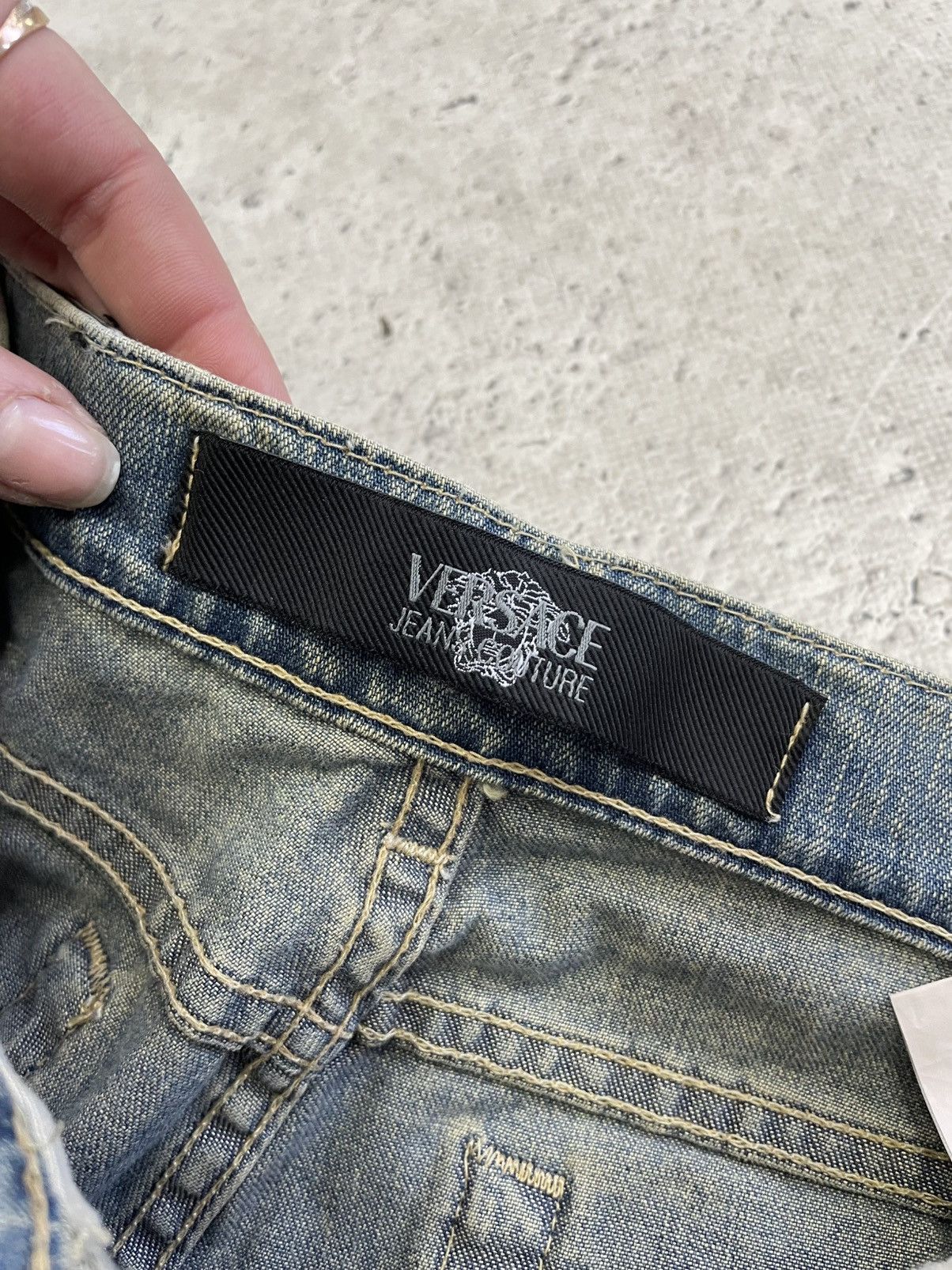 Versace Versace flared archive Blue Denim Jeans Straight Y2K Italy Size US 31 - 8 Thumbnail