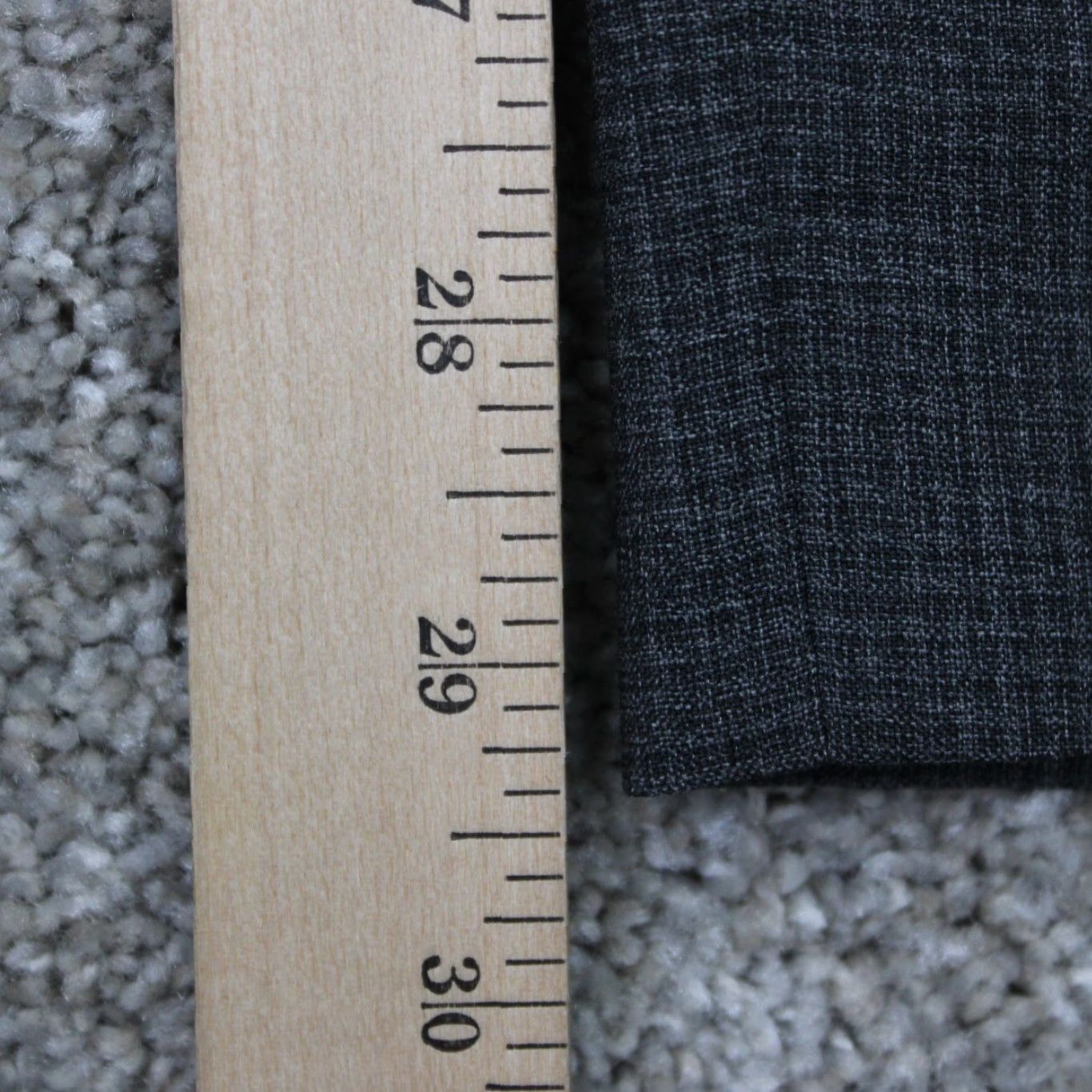 Zanella Zanella Devon Dress Pants Mens 36 Gray Flat Front 100% Wool w/ 30" inseam Size US 36 / EU 52 - 4 Thumbnail