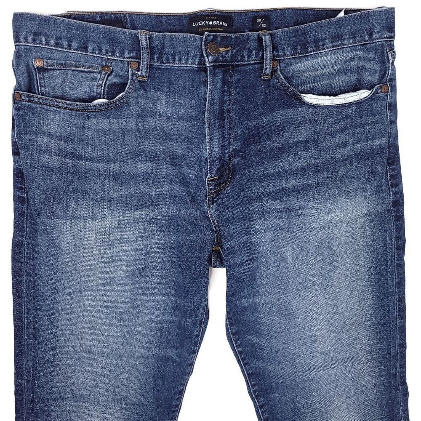 Lucky Brand Lucky Brand 121 Slim Jeans Mens 38x31 Dark Blue Stretch Size US 38 / EU 54 - 2 Thumbnail