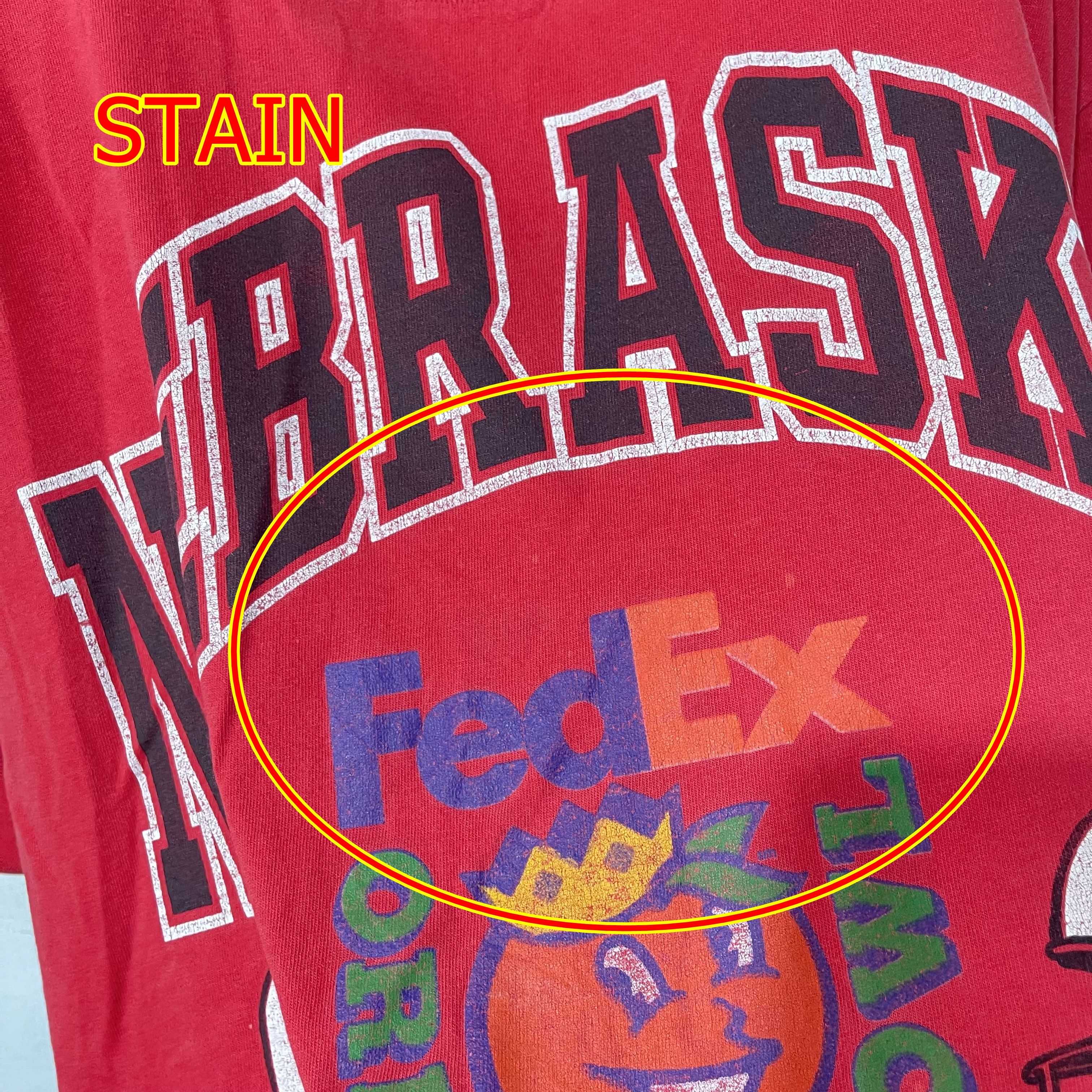 NCAA Vintage 1995 Nebraska Huskers T-Shirt Size US XXL / EU 58 / 5 - 7 Thumbnail