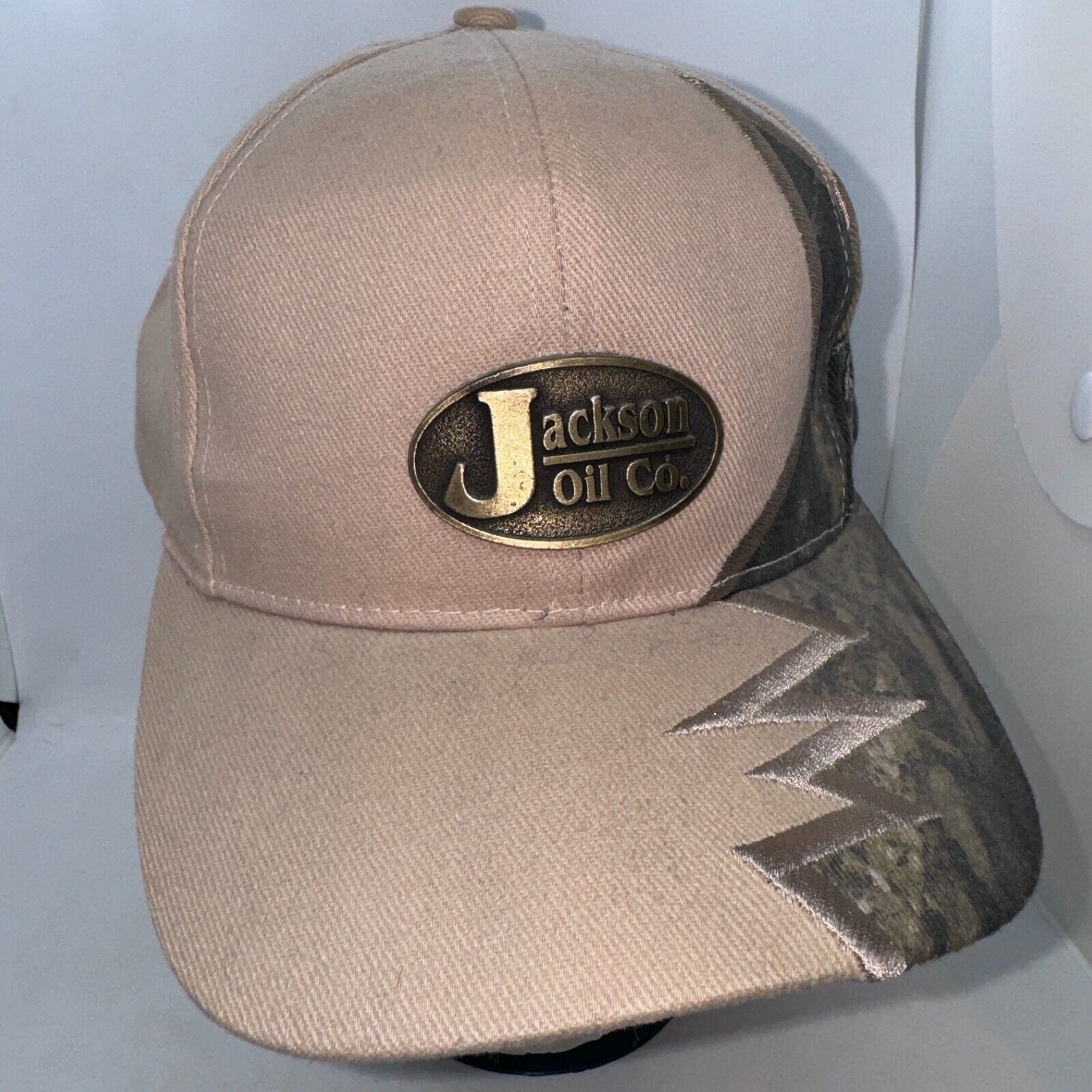 Other Jackson Oil Co. Camo Shark Teeth Strapback Hat Cap Medallion Size ONE SIZE - 2 Thumbnail