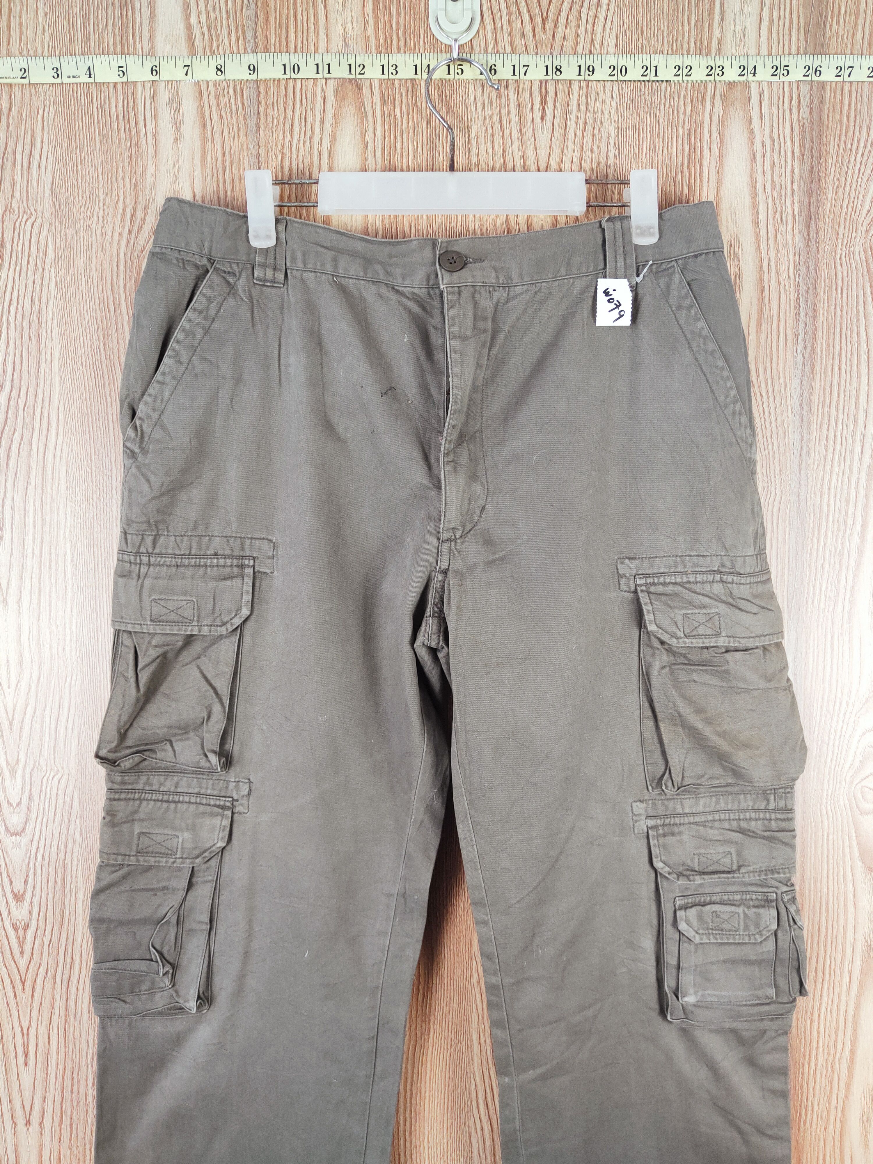 Japanese Brand Japan utility Olive Multipocket Tactical Cargo Pants #W079 Size US 33 - 2 Thumbnail