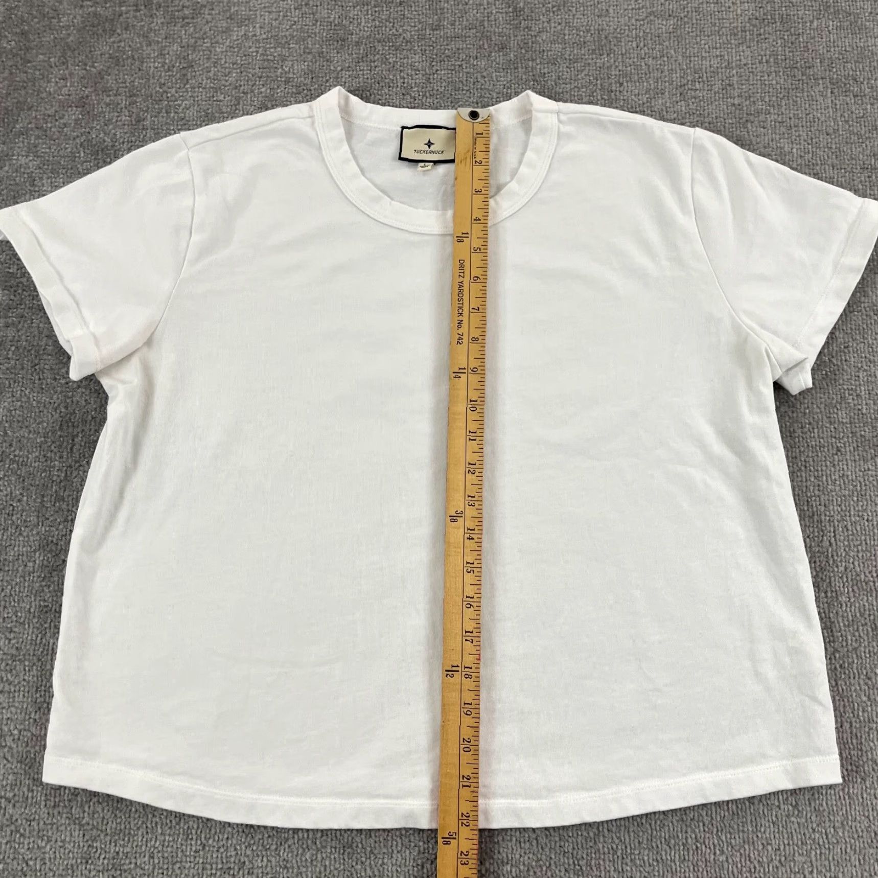 Vintage VINTAGE TuckerNuck Women's White Crewneck T-Shirt Casual Workwear Cotton Short Sleeve Large Size L / US 10 / IT 46 - 3 Thumbnail