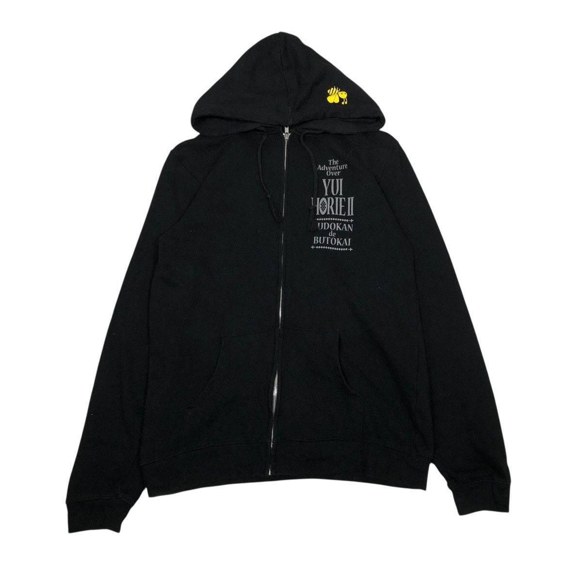 Cartoon Network 🔥RICH BLACK VINTAGE ZIPPER HOODIE YUI HORIE II BUDOKAN Size US S / EU 44-46 / 1 - 1 Thumbnail