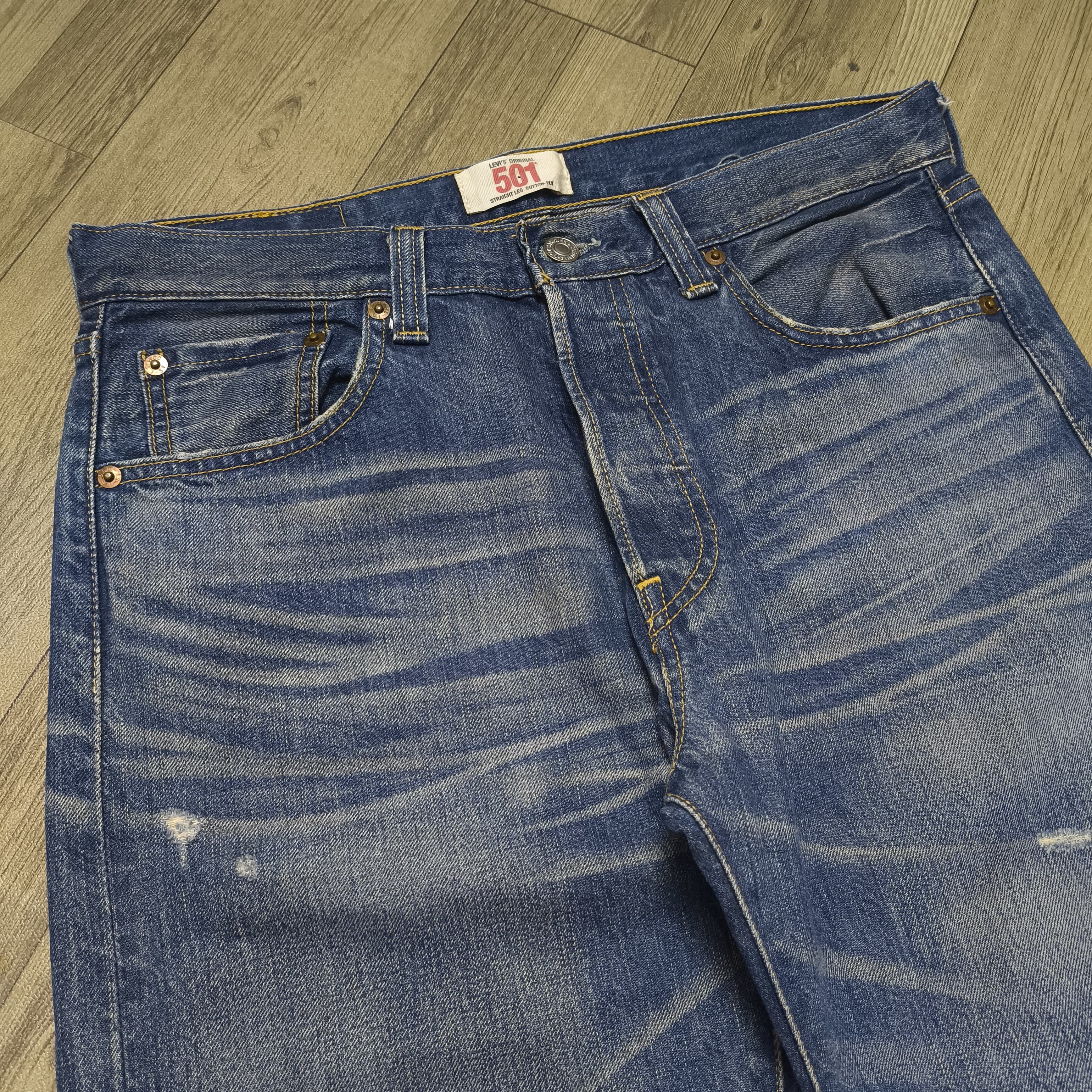 Levi's Vintage Levi's 501 Straight Leg Jeans 3073 Stamped Button Size US 30 / EU 46 - 5 Thumbnail