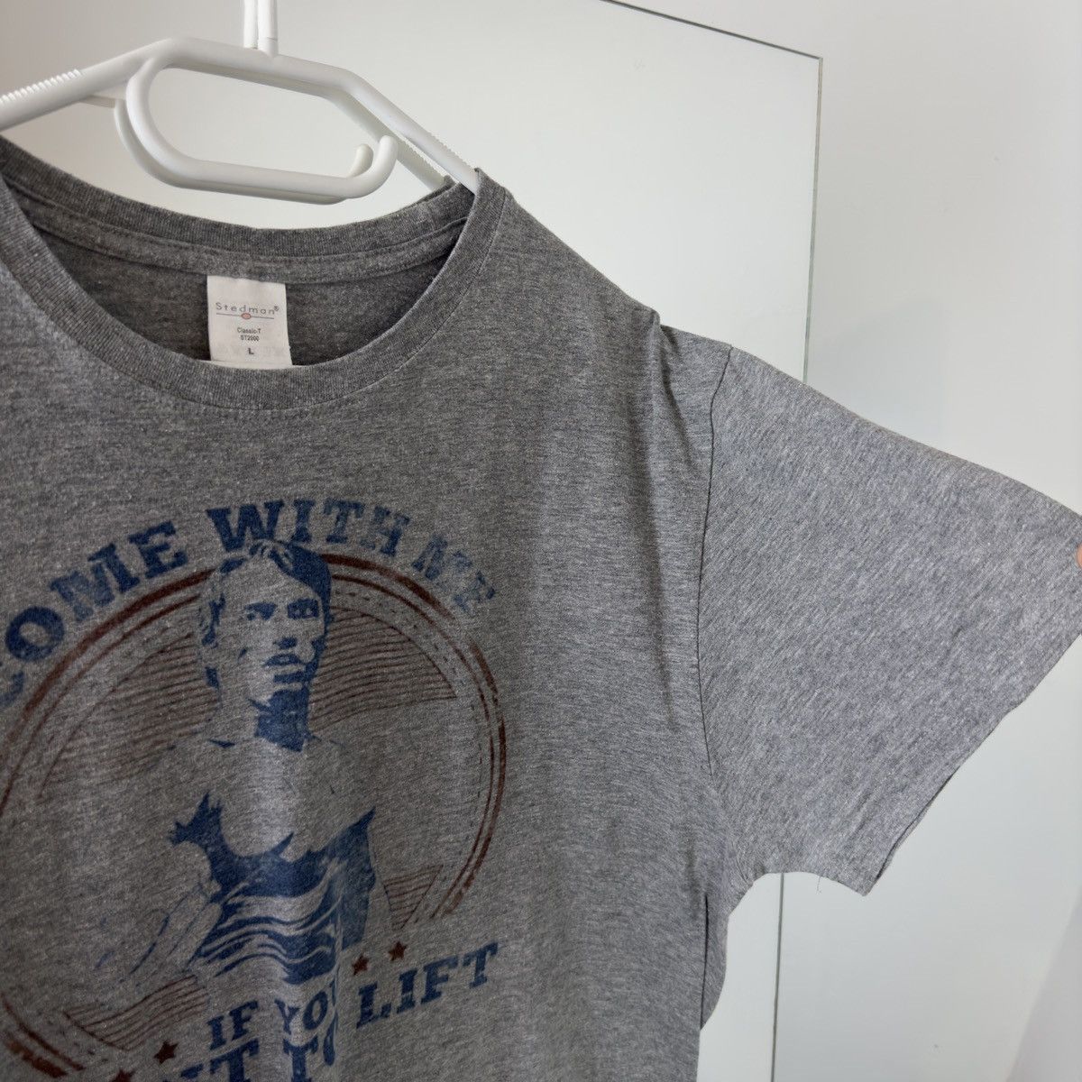 Vintage Vintage Arnold Schwarzenegger Come With Me Want To Lift Size US L / EU 52-54 / 3 - 3 Thumbnail