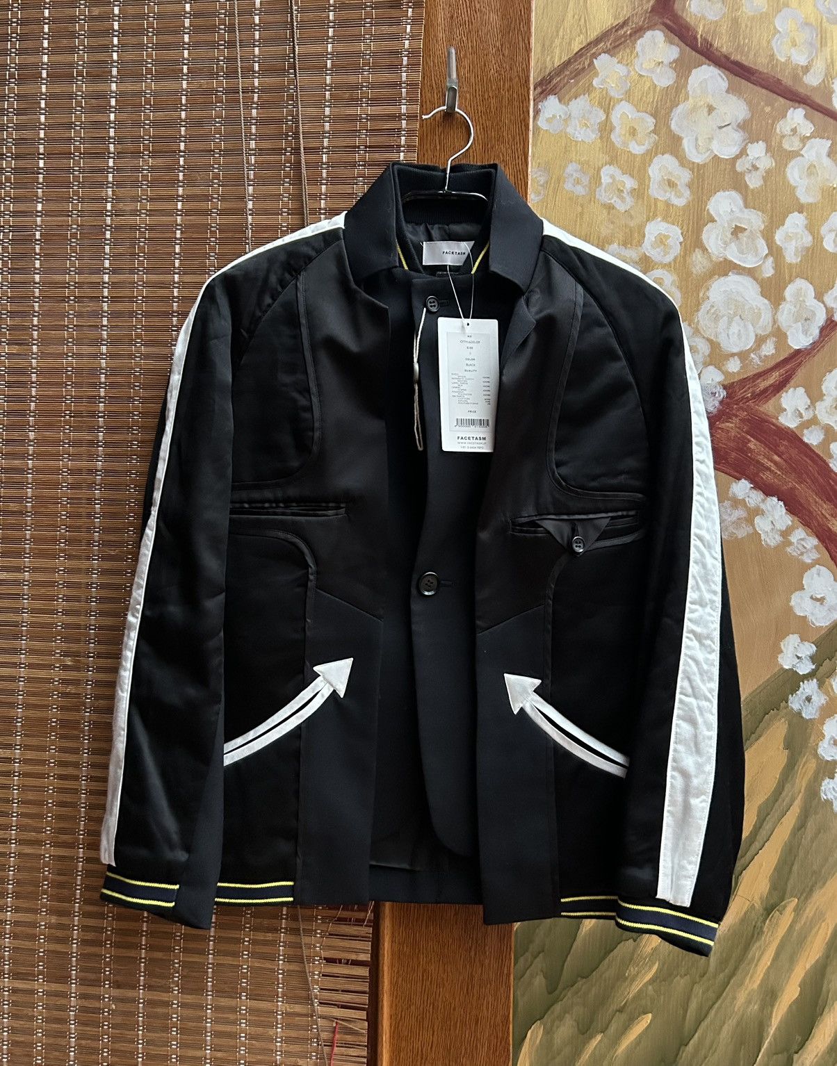 Facetasm × Japanese Brand Facetasm Deconstructed Wool Satin Bomber Western Jacket NEW Size US S / EU 44-46 / 1 - 1 Thumbnail