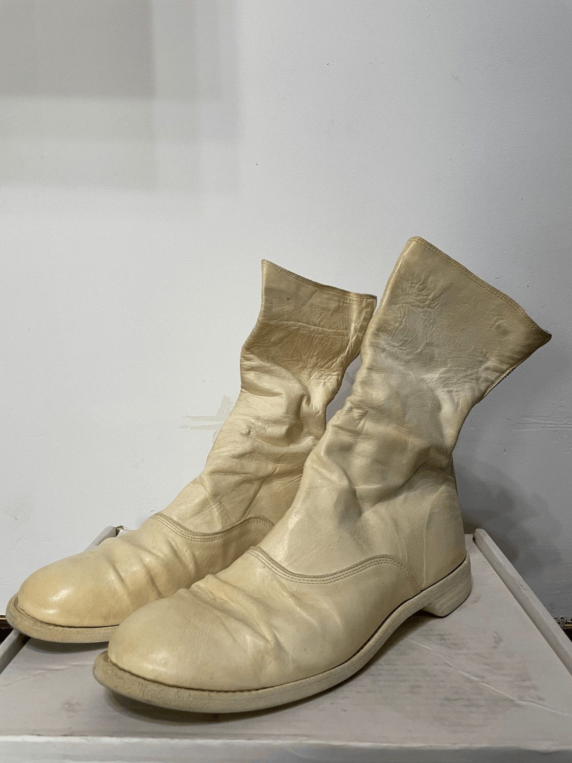 Guidi Guidi 986 White Horse Back Zip Boots 39 | Grailed
