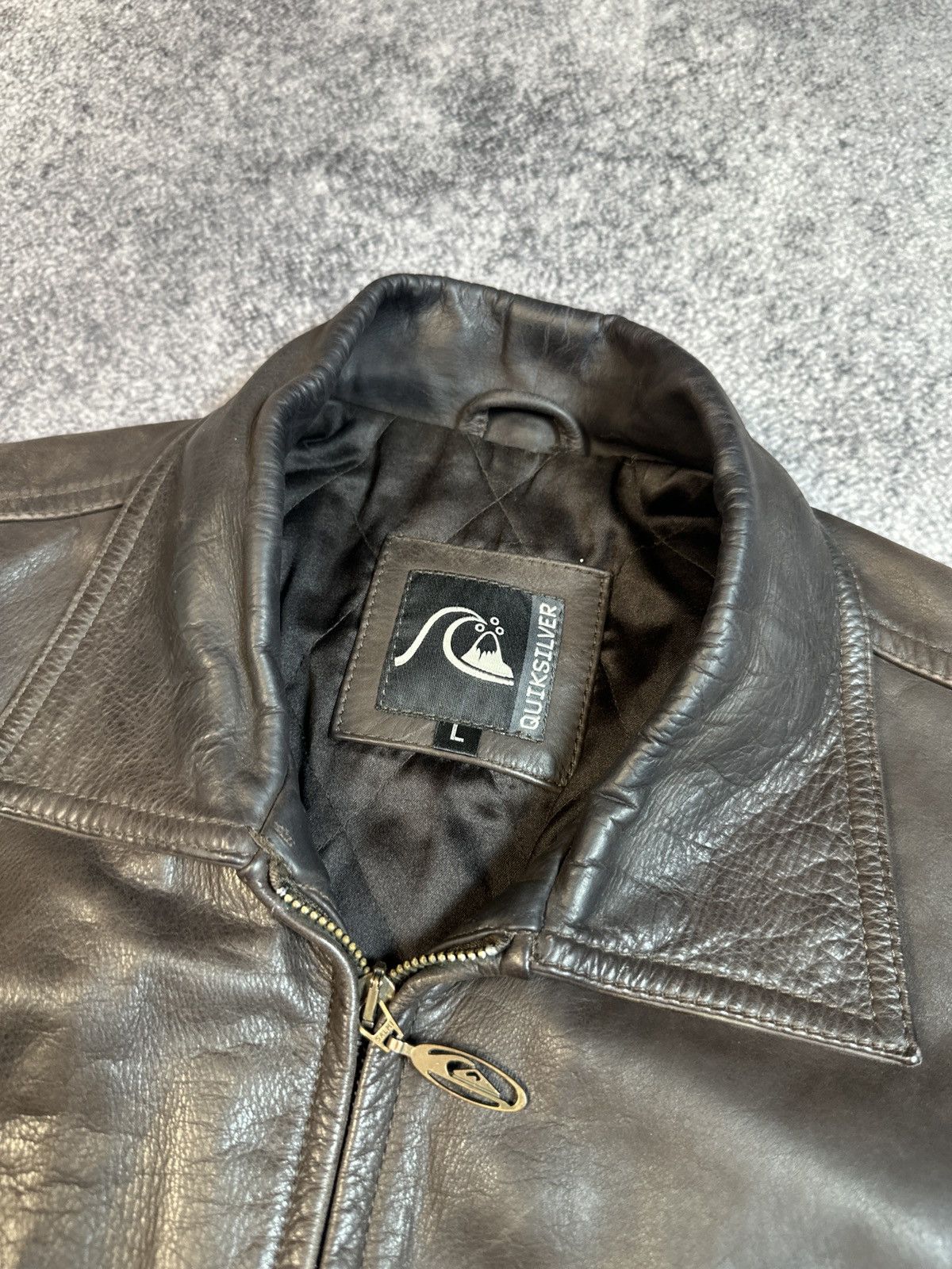 Quiksilver Y2K Vintage Quicksilver Leather Jacket Streetwear L Rare Size US L / EU 52-54 / 3 - 4 Thumbnail