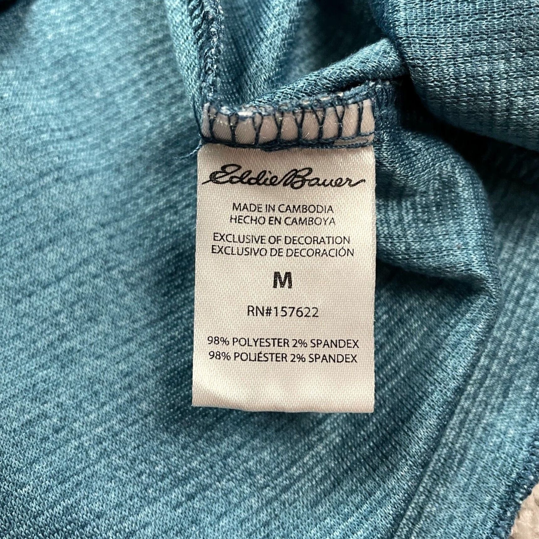 Eddie Bauer Eddie Bauer Sleepshirt Womens Medium Green Knit Button V-Neck Pajama Lounge Top Size M / US 6-8 / IT 42-44 - 4 Thumbnail