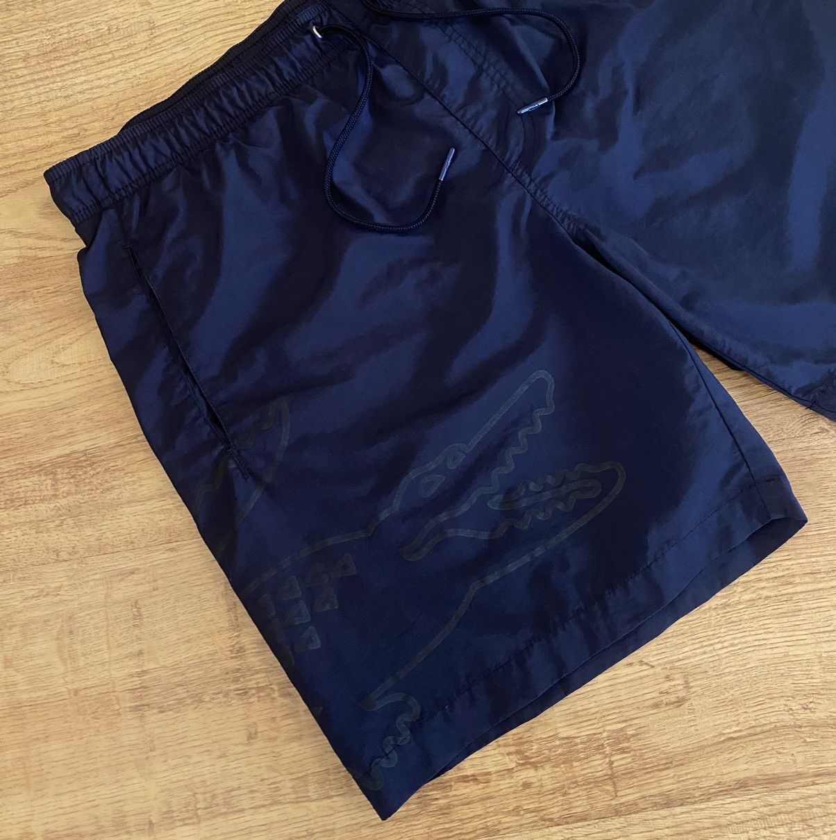 Lacoste Lacoste Big Logo Crocodile Shorts x Vintage x Streetwear Size US 34 / EU 50 - 4 Thumbnail