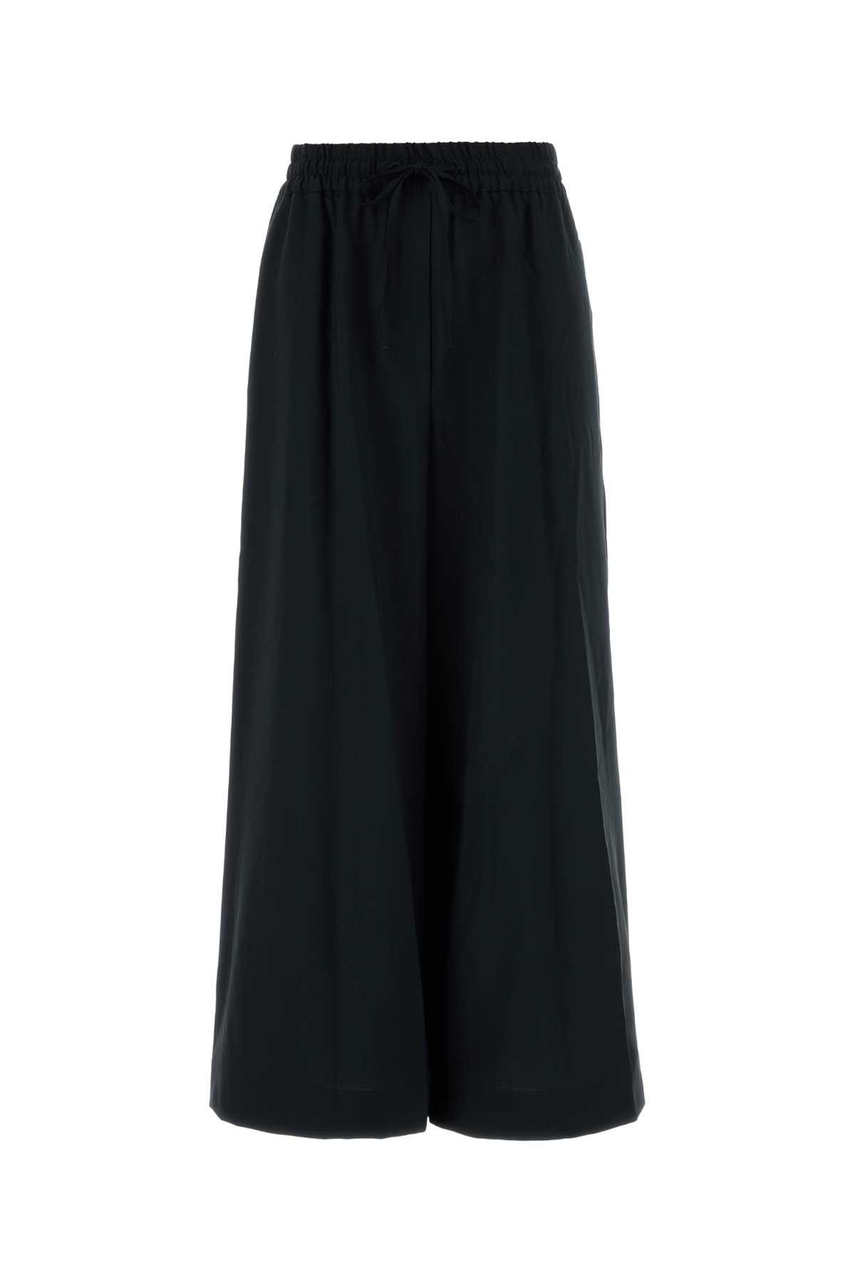 Weekend Max Mara Black Wool Elmo Wide-Leg Pant | Grailed