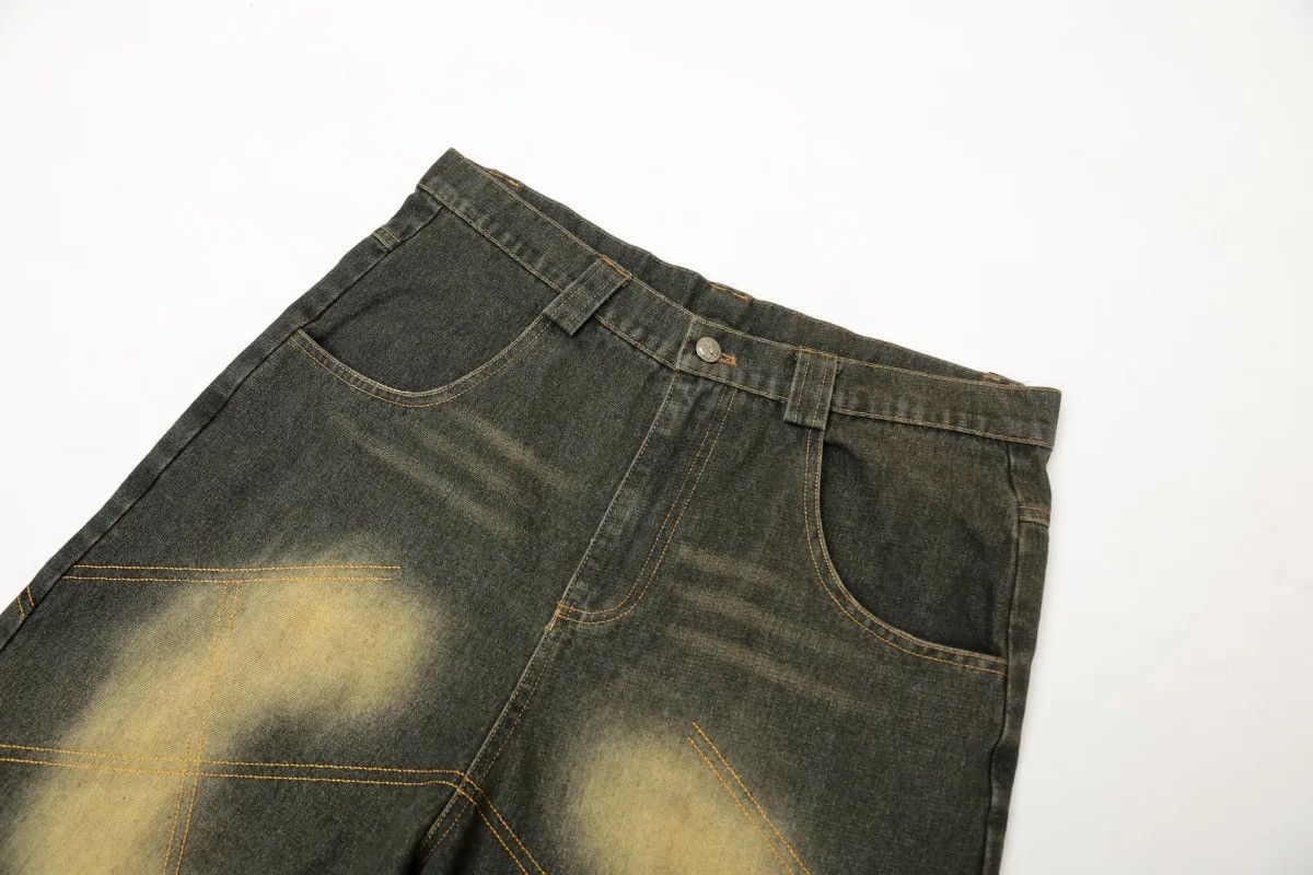 Japanese Brand × Vintage Distressed Double Stitching Jorts Vintage Style Baggy Cholo Size US 29 - 5 Thumbnail
