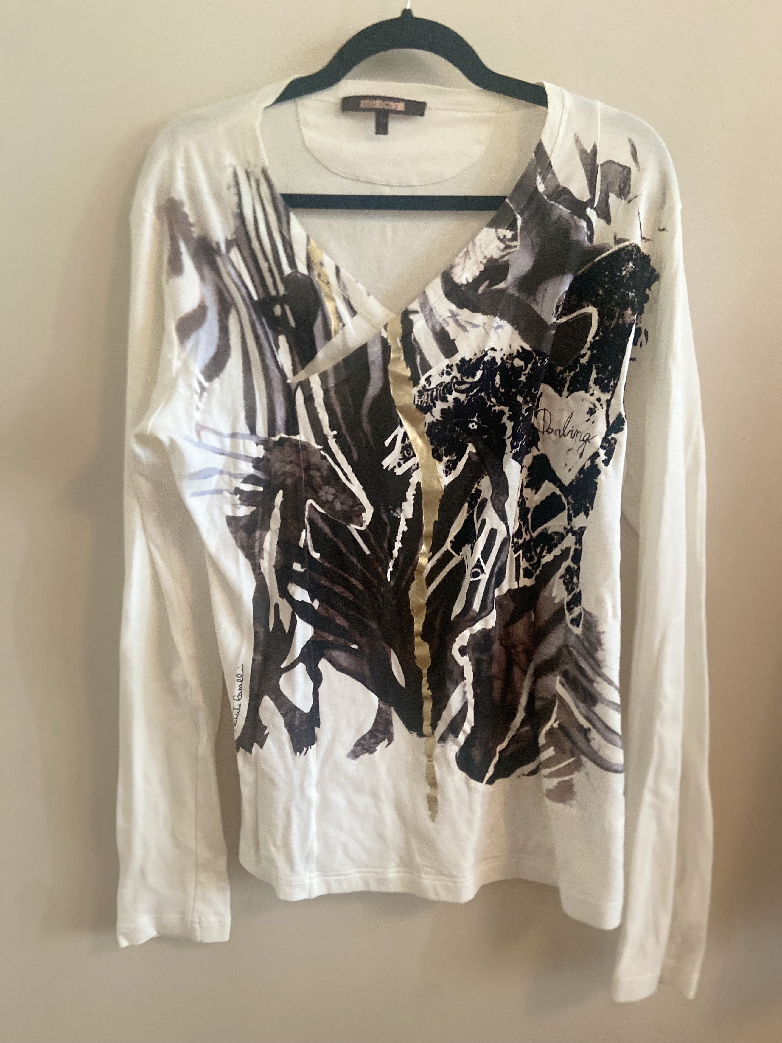 Roberto Cavalli Roberto Cavalli Abstract Print Long Sleeve Size US L / EU 52-54 / 3 - 2 Thumbnail