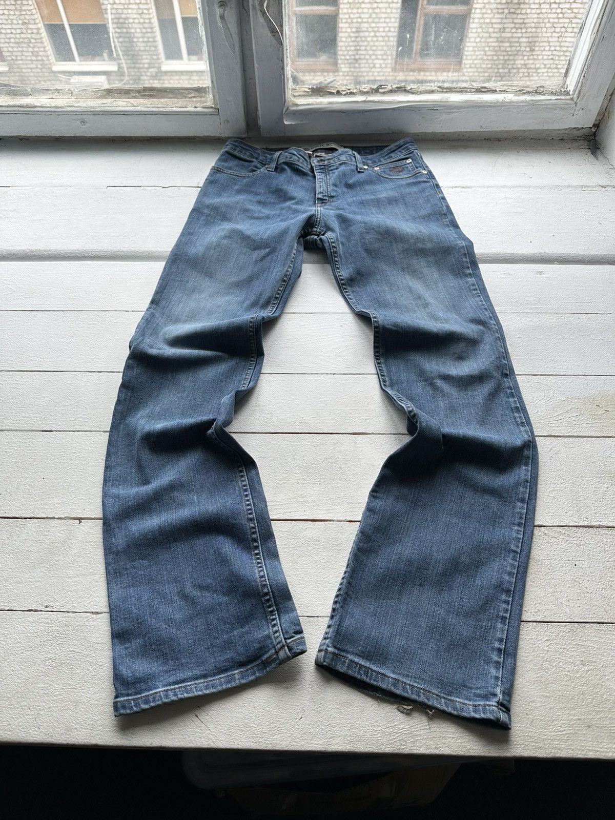 Harley Davidson × Vintage 🚨Vintage Y2K Harley Davidson Jeans Light Wash usa Size US 31 - 1 Thumbnail