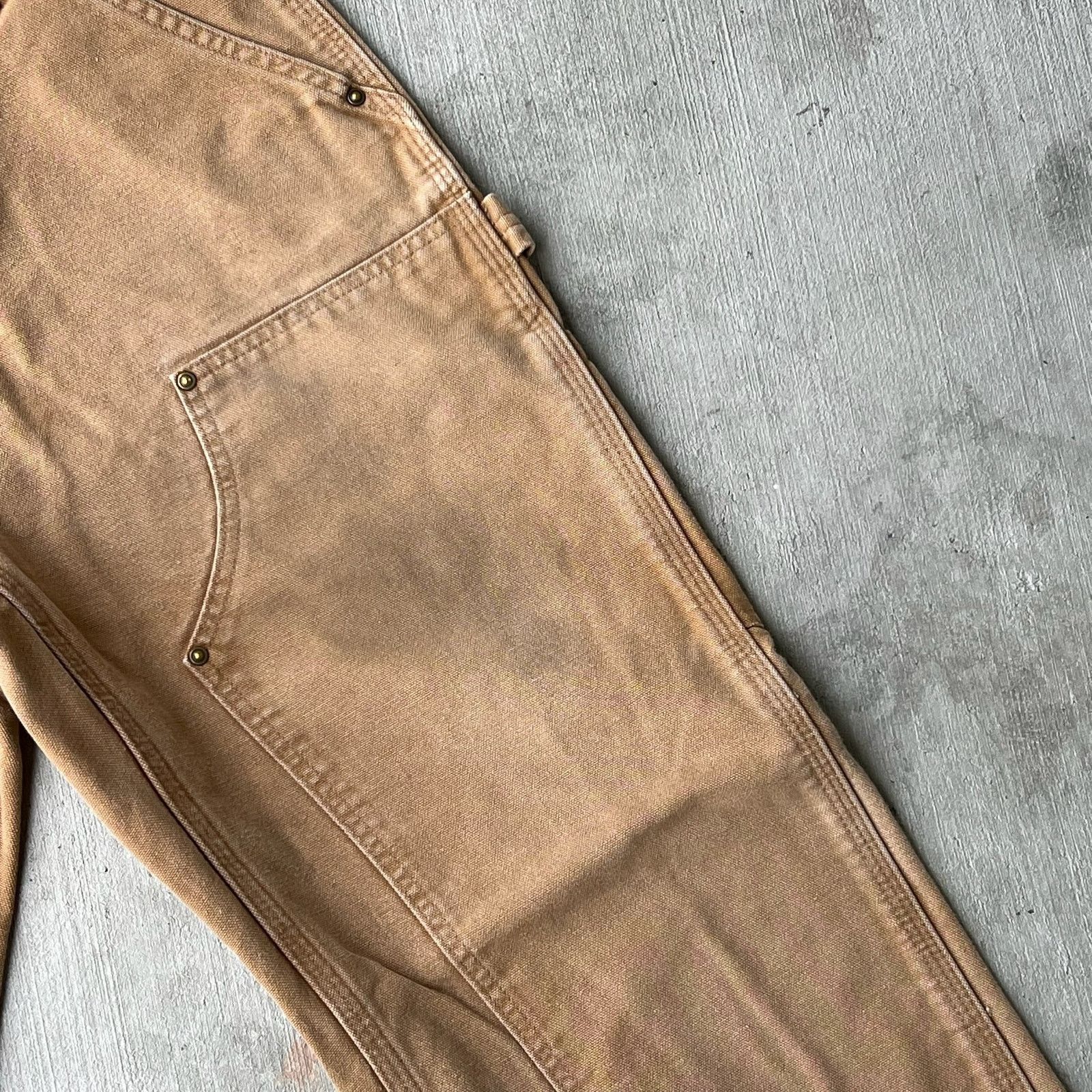 Carhartt × Vintage Carhartt brown double knee work wear carpenter pants Size US 31 - 9 Thumbnail