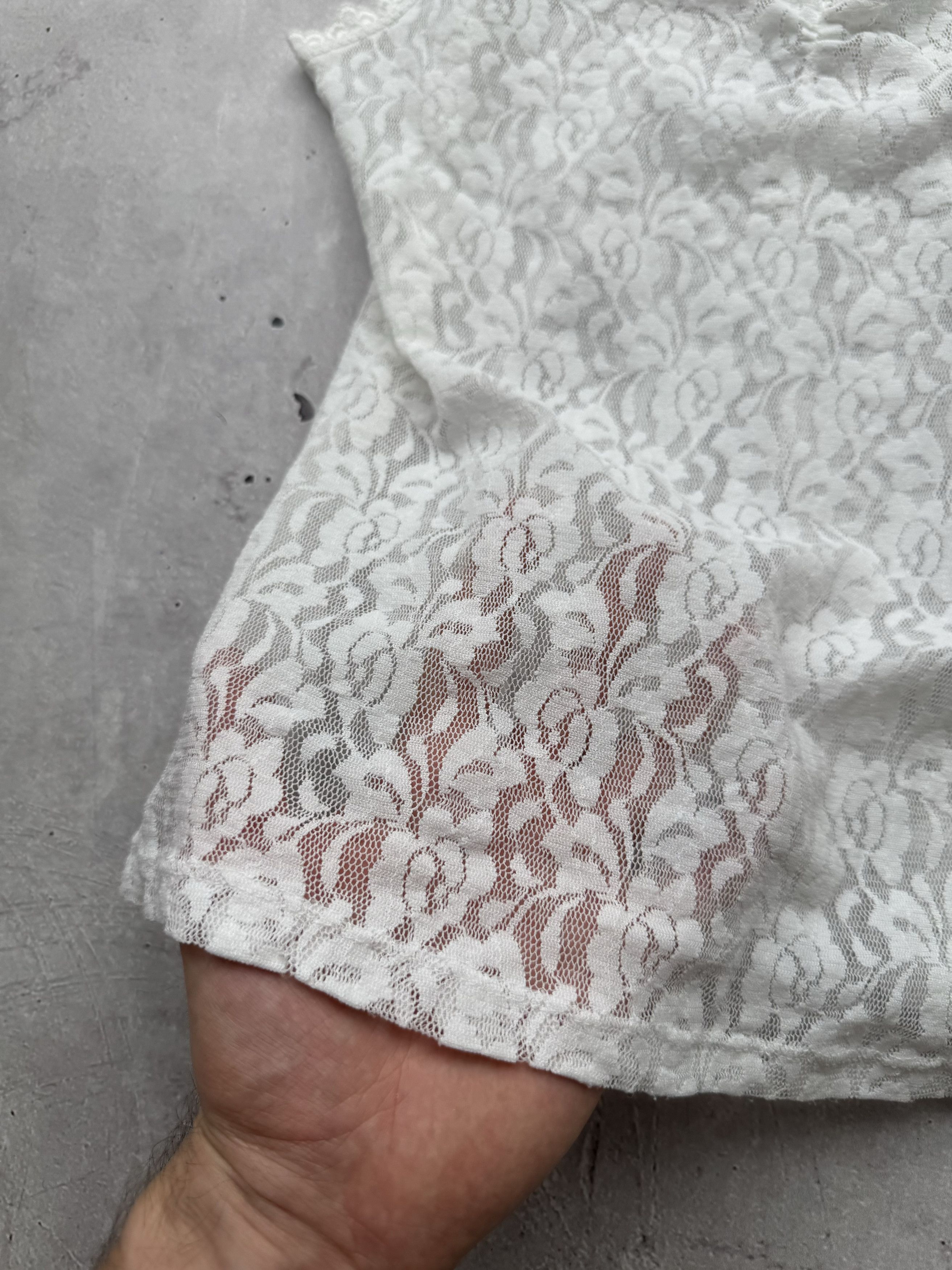 Japanese Brand × Vintage Vintage Lace Mesh Tank Top Size S / US 4 / IT 40 - 4 Thumbnail