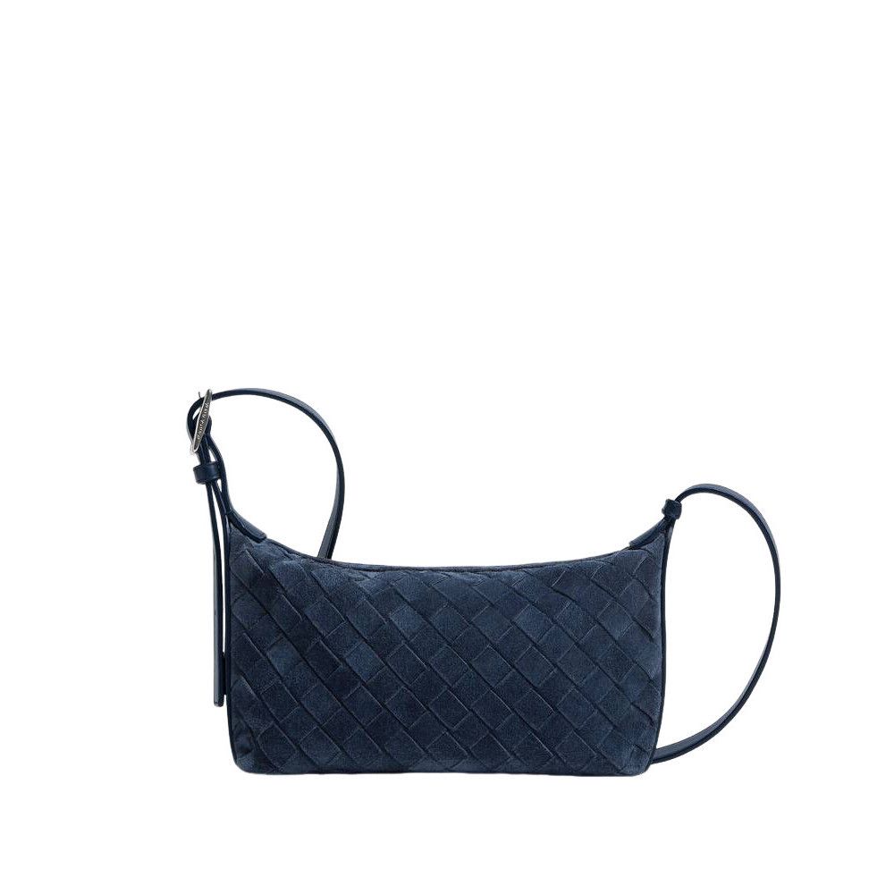 BOTTEGA VENETA Traveler $1800 Neptune Suede Phone Pouch New