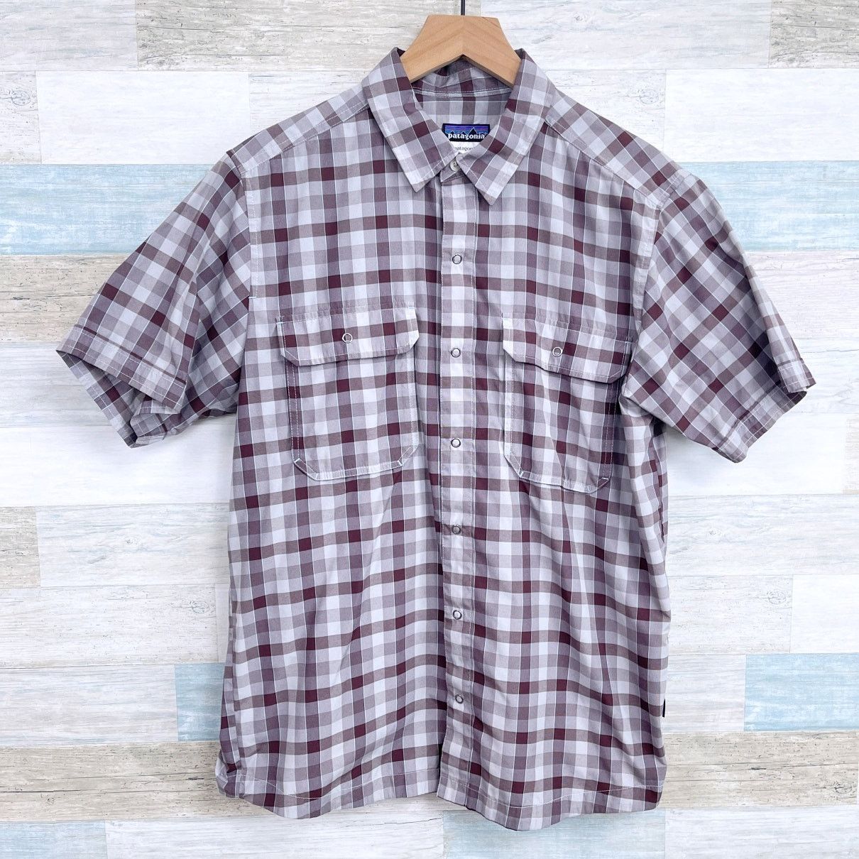 Patagonia Patagonia Short Sleeve Shirt Brown Plaid Mens M Size US M / EU 48-50 / 2 - 1 Thumbnail