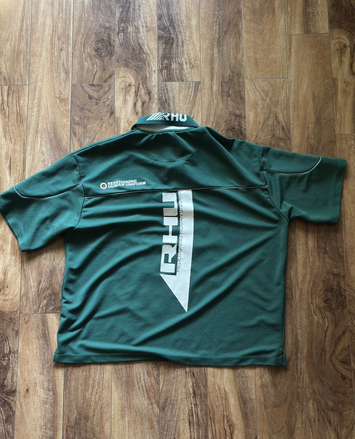 Rhude × Zara Zara x rhuigi printed cropped polo size large Size US L / EU 52-54 / 3 - 2 Thumbnail