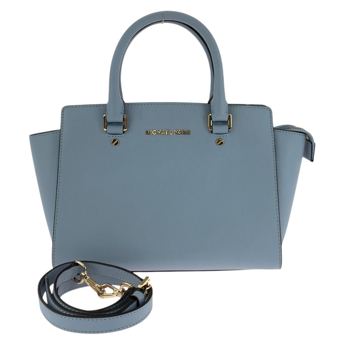 Michael Kors Michael Kors Leather 2Way Bag Leather Shoulder Bag Duty Free For Usa in Blue, Women's