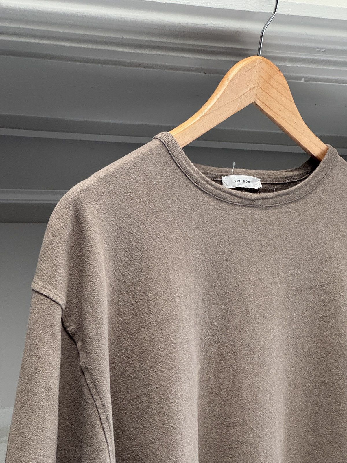 The Row The Row Mens Steven Cotton Jersey T-Shirt in Brown Taupe XL Size US XL / EU 56 / 4 - 8 Thumbnail