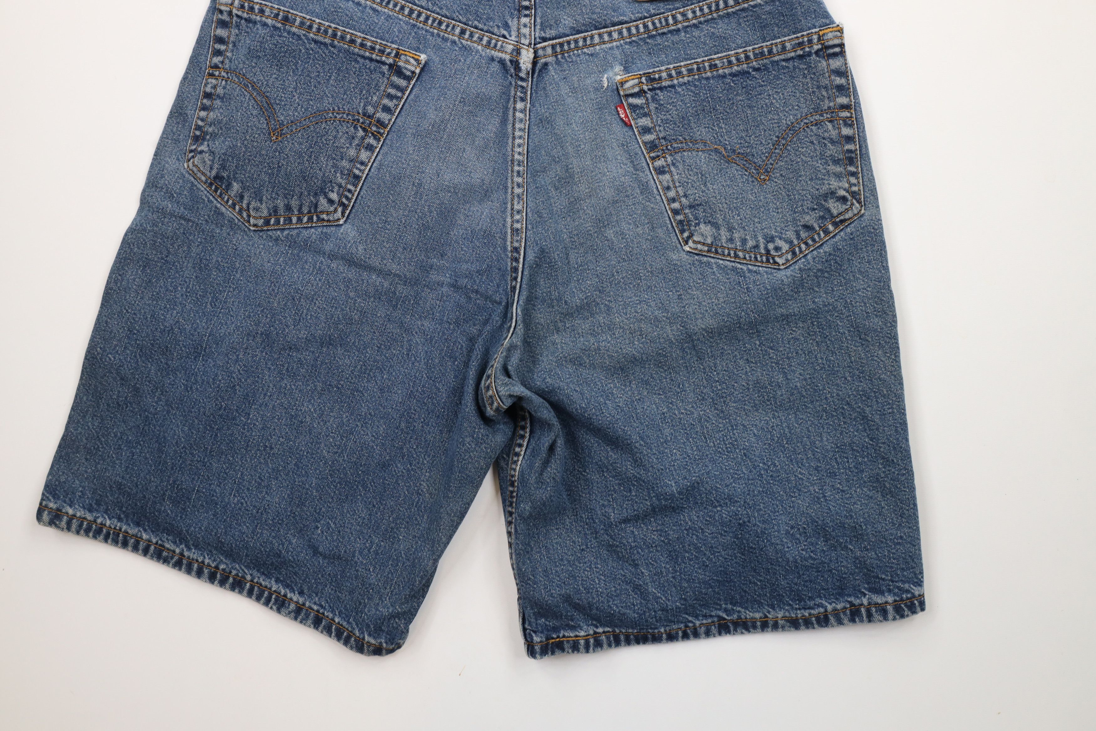 Levi's × Vintage Vintage 90s Levis 550 Fit Denim Jean Shorts Jorts Size US 36 / EU 52 - 11 Thumbnail