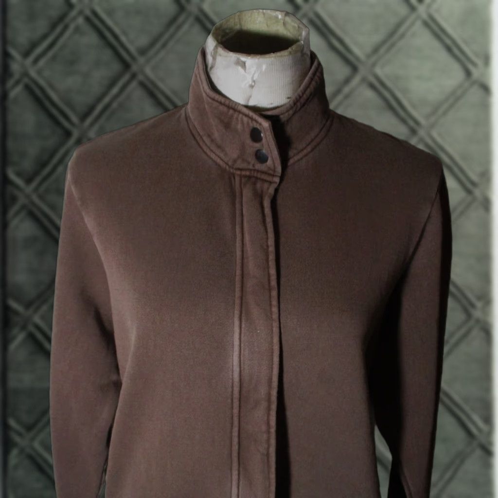 Orvis Orvis Brown Full Zip Mock Neck Jacket Women M Size M / US 6-8 / IT 42-44 - 1 Thumbnail
